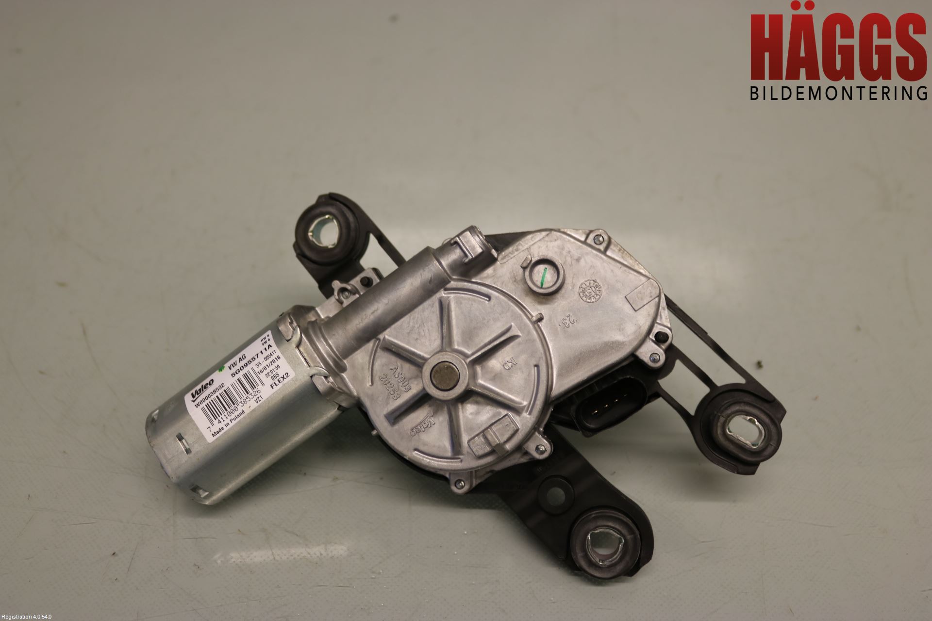 Volkswagen VW GOLF / E-GOLF VII 13-20 Torkarmotor Baklucka