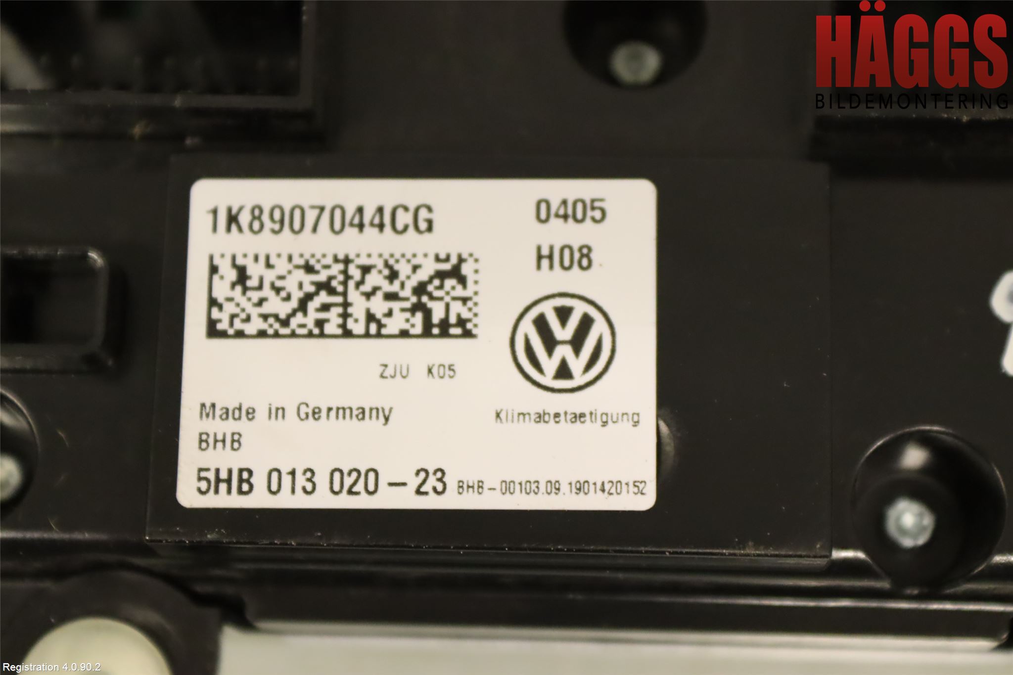 Volkswagen VW CADDY 16-20 Ac Styrenhet Ac Manöveren