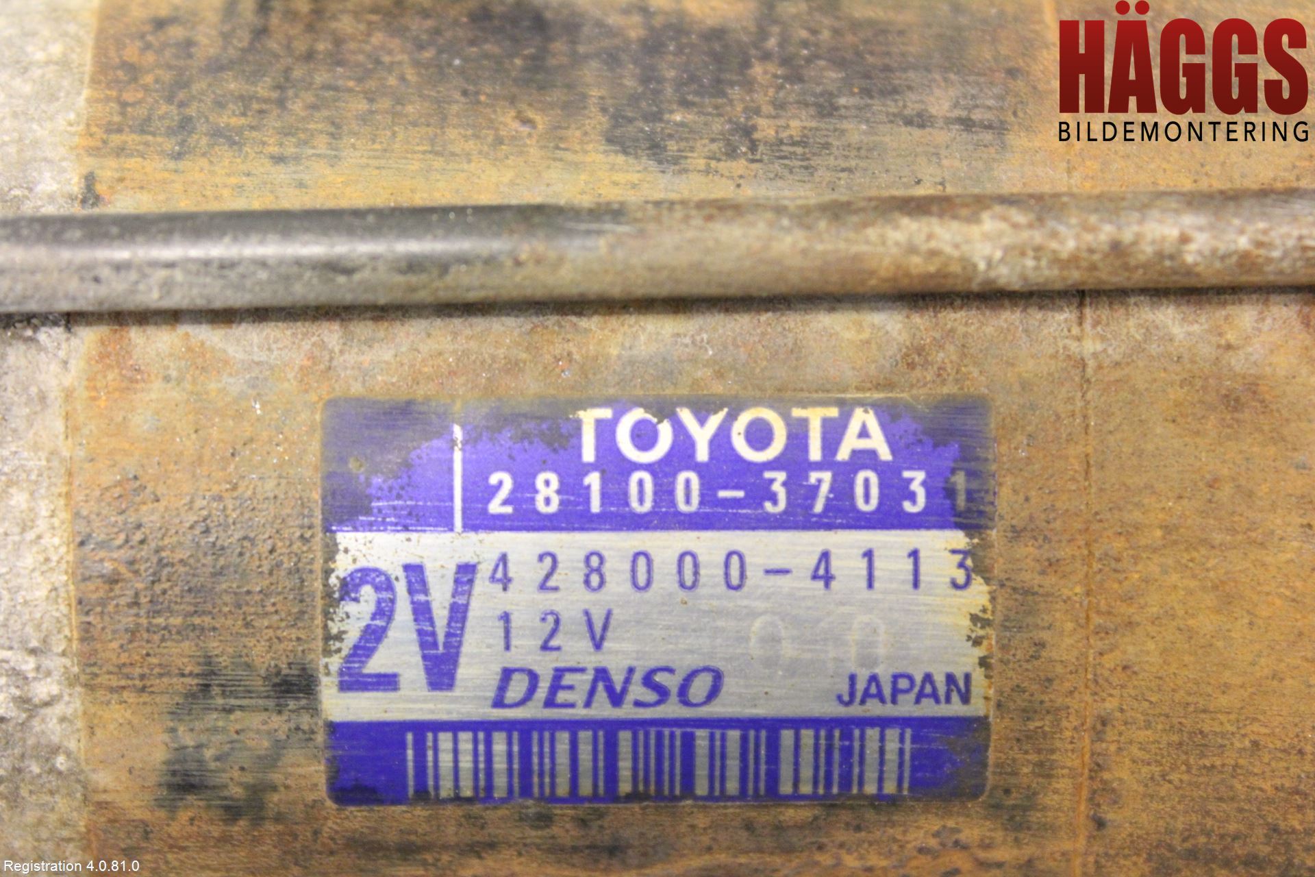 Toyota RAV4 13-18 Startmotor