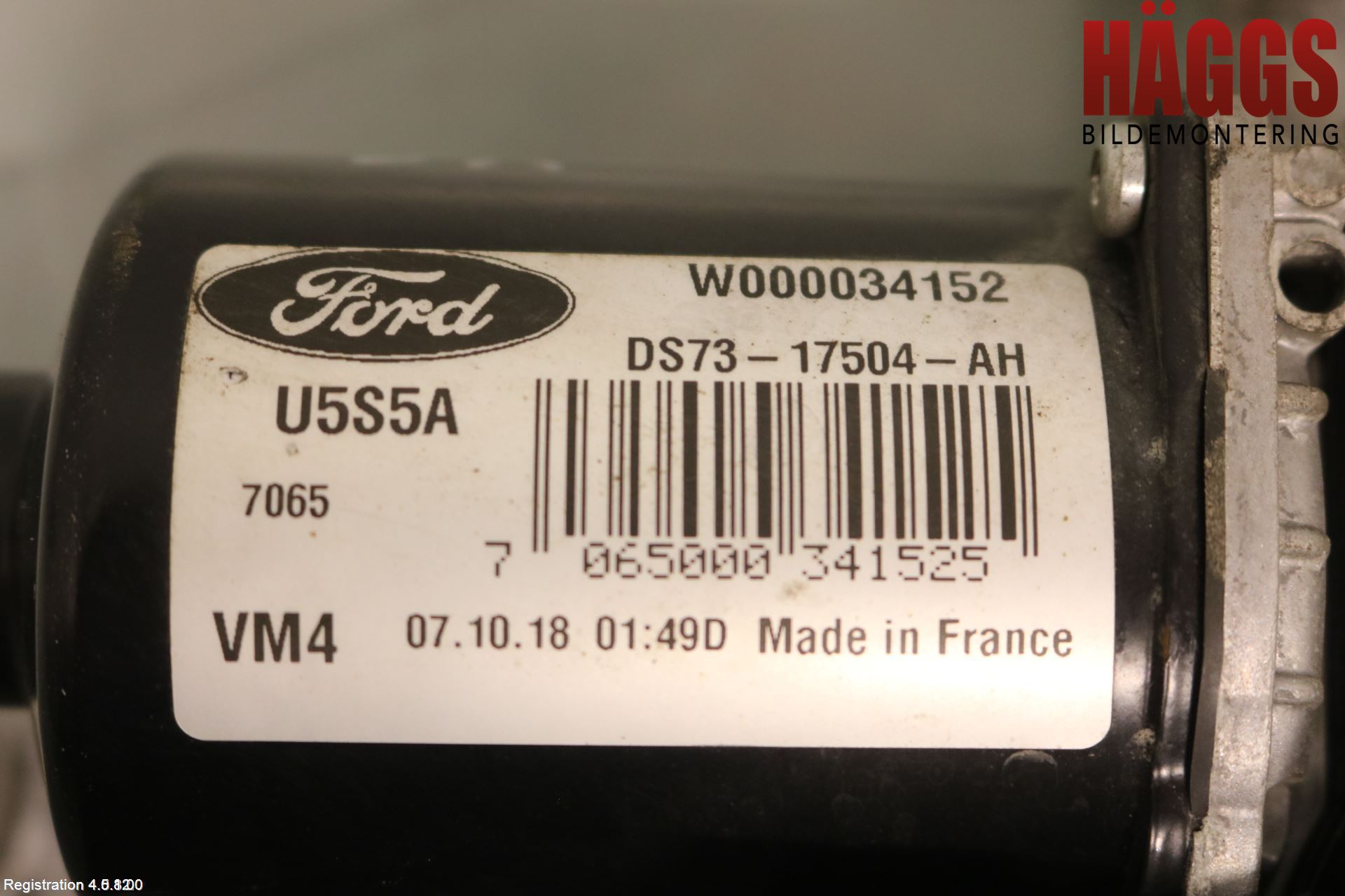 Ford MONDEO 15-22 Torkarmotor Vindruta
