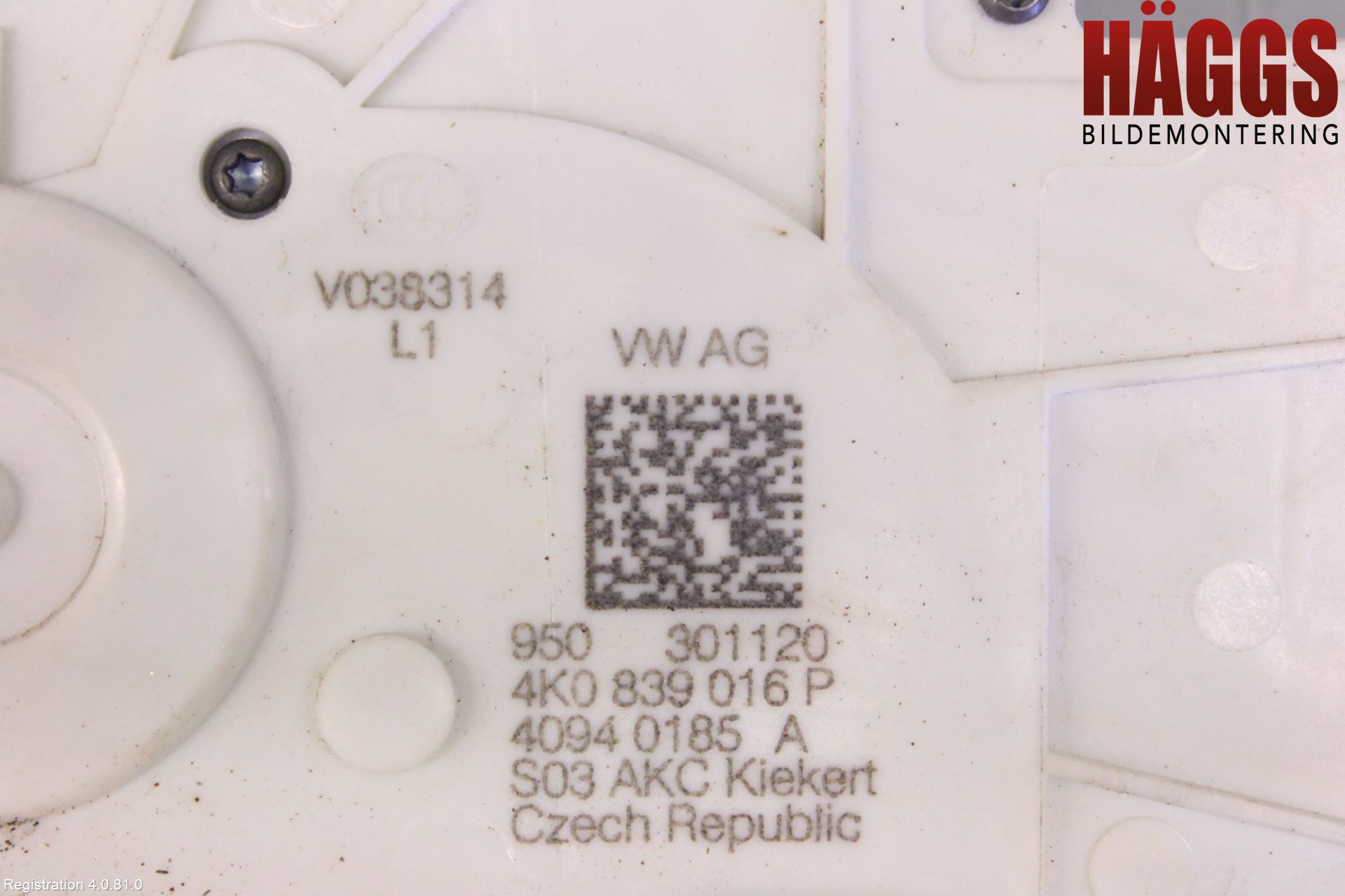 Audi A6 F2/C8 19- Låskista-Dörrlås