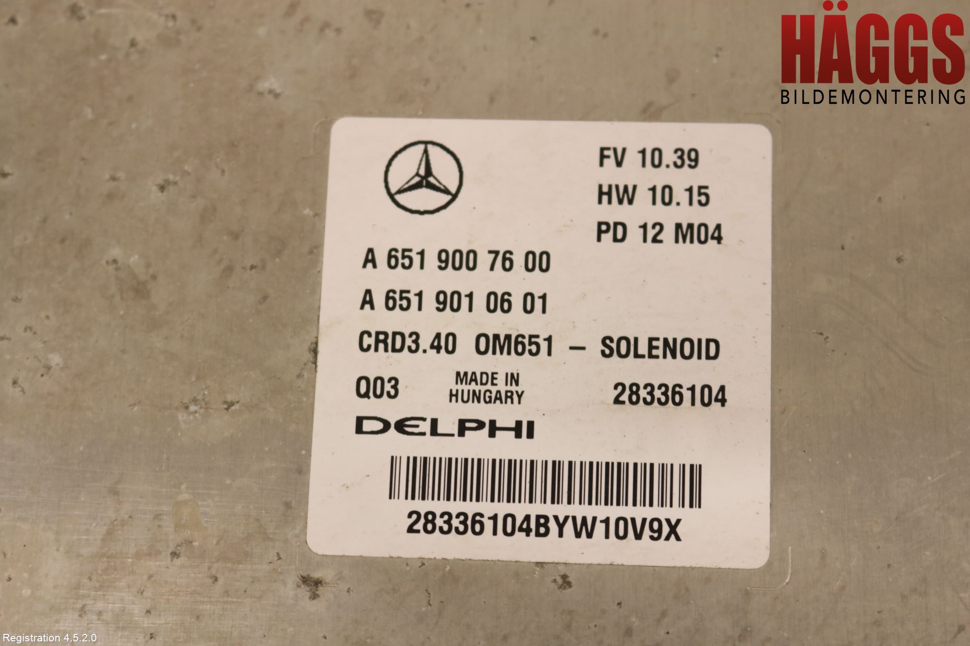 Mercedes-Benz MB B-KLASS (W246/W242) 12-19 Styrenhet Insprut Bensin