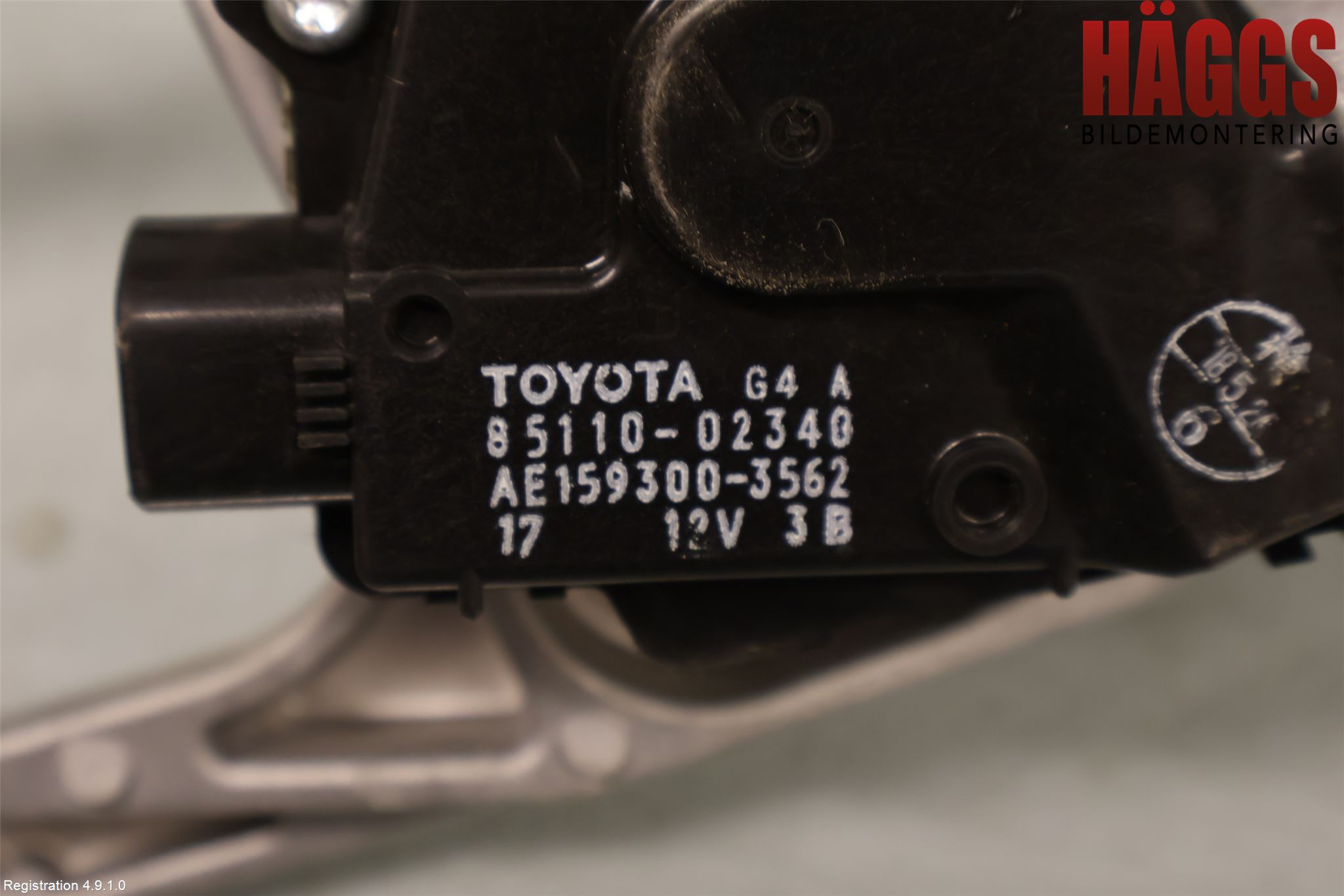 Toyota AURIS 13-19 Torkarmotor Vindruta