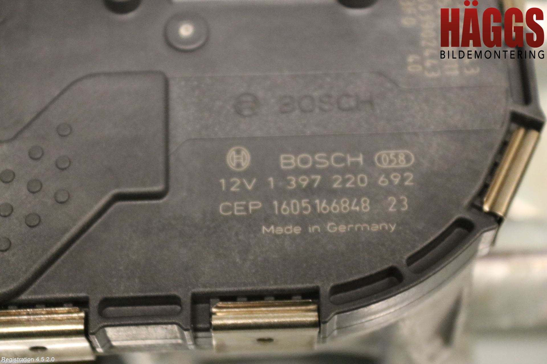 Volkswagen VW GOLF / E-GOLF VII 13-20 Torkarmotor Vindruta