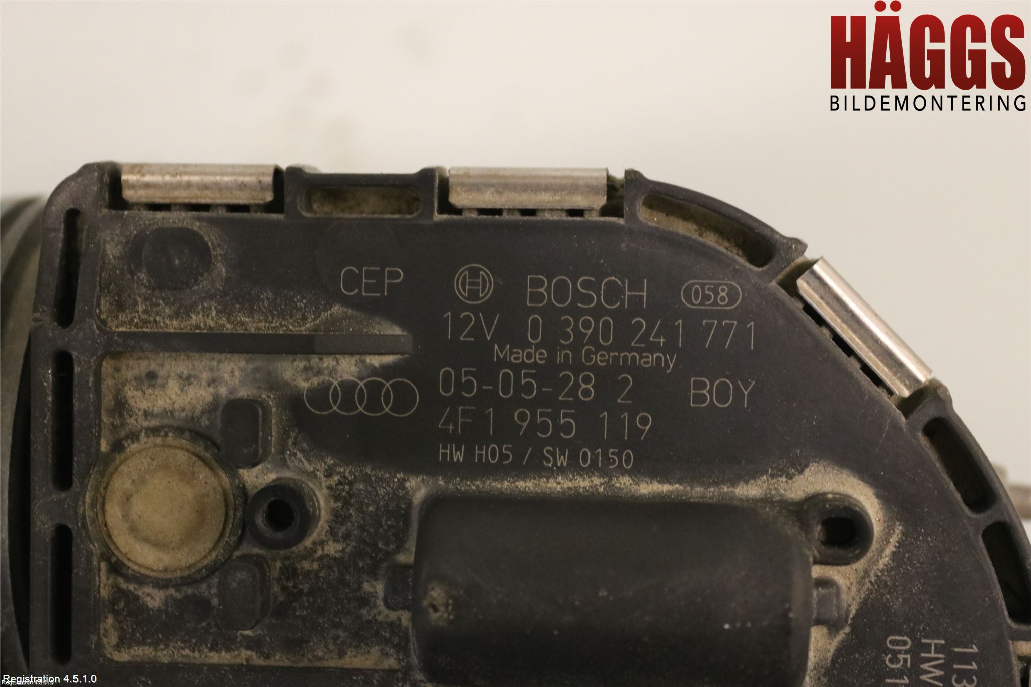 Audi A6/S6     05-11 Torkarmotor Vindruta