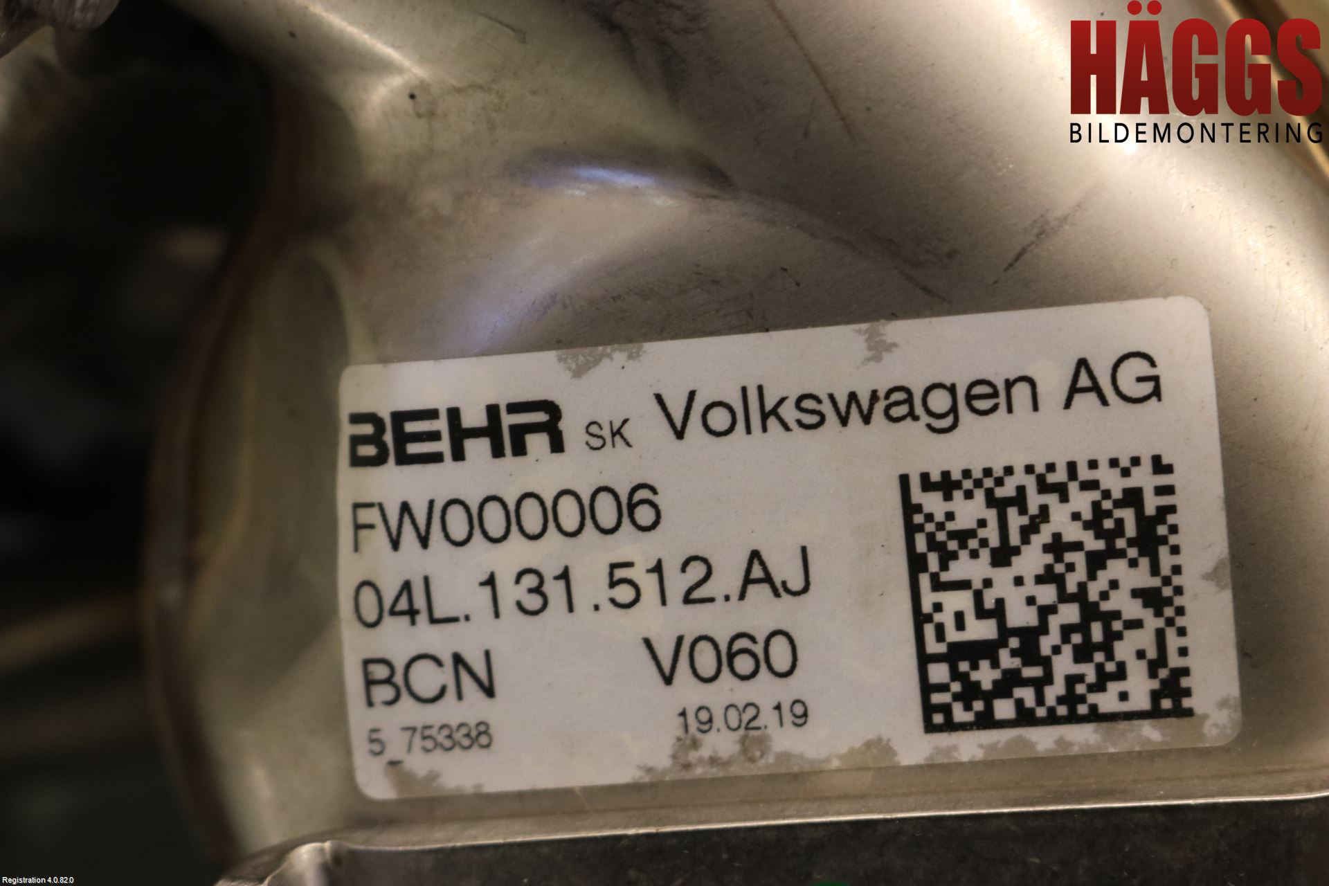 Volkswagen VW CADDY 16-20 Avgaskylare