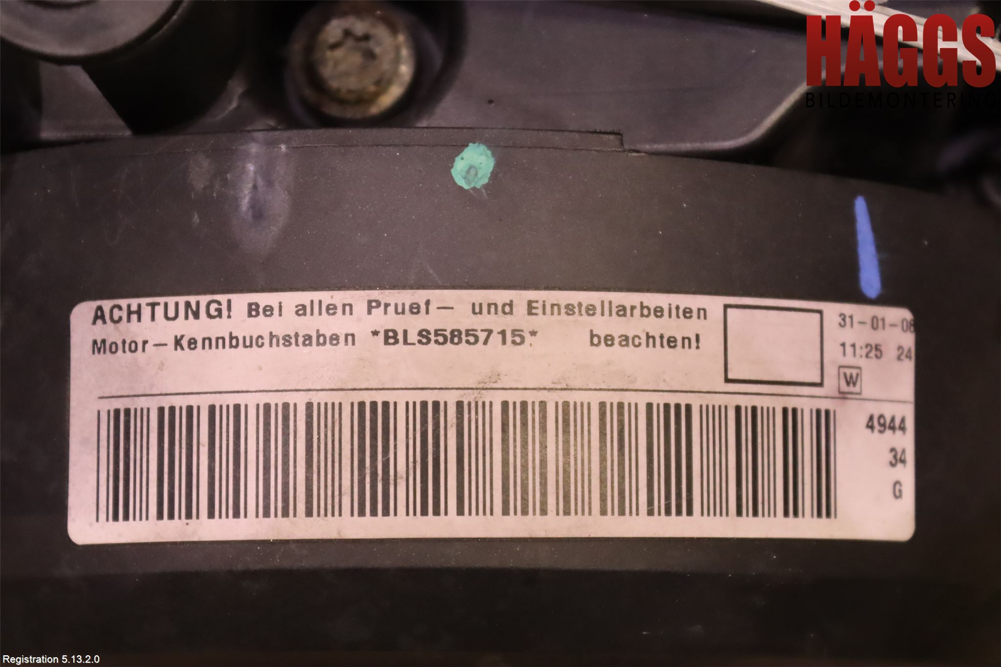 Volkswagen VW GOLF V 04-09 Motor Diesel