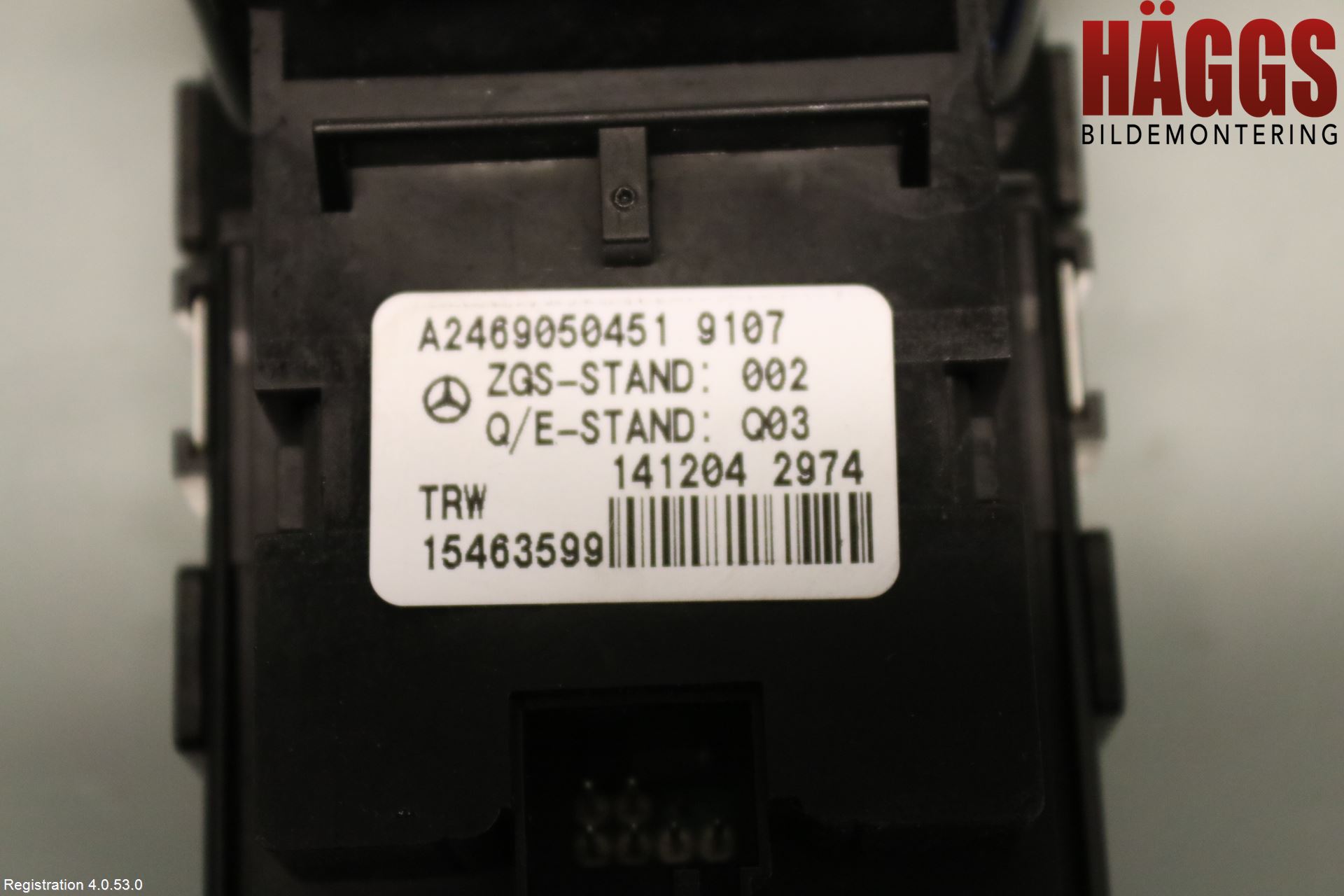 Mercedes-Benz MB CLA-KLASS (C117/X117) 13-19 Strömställare Parkeringsbroms