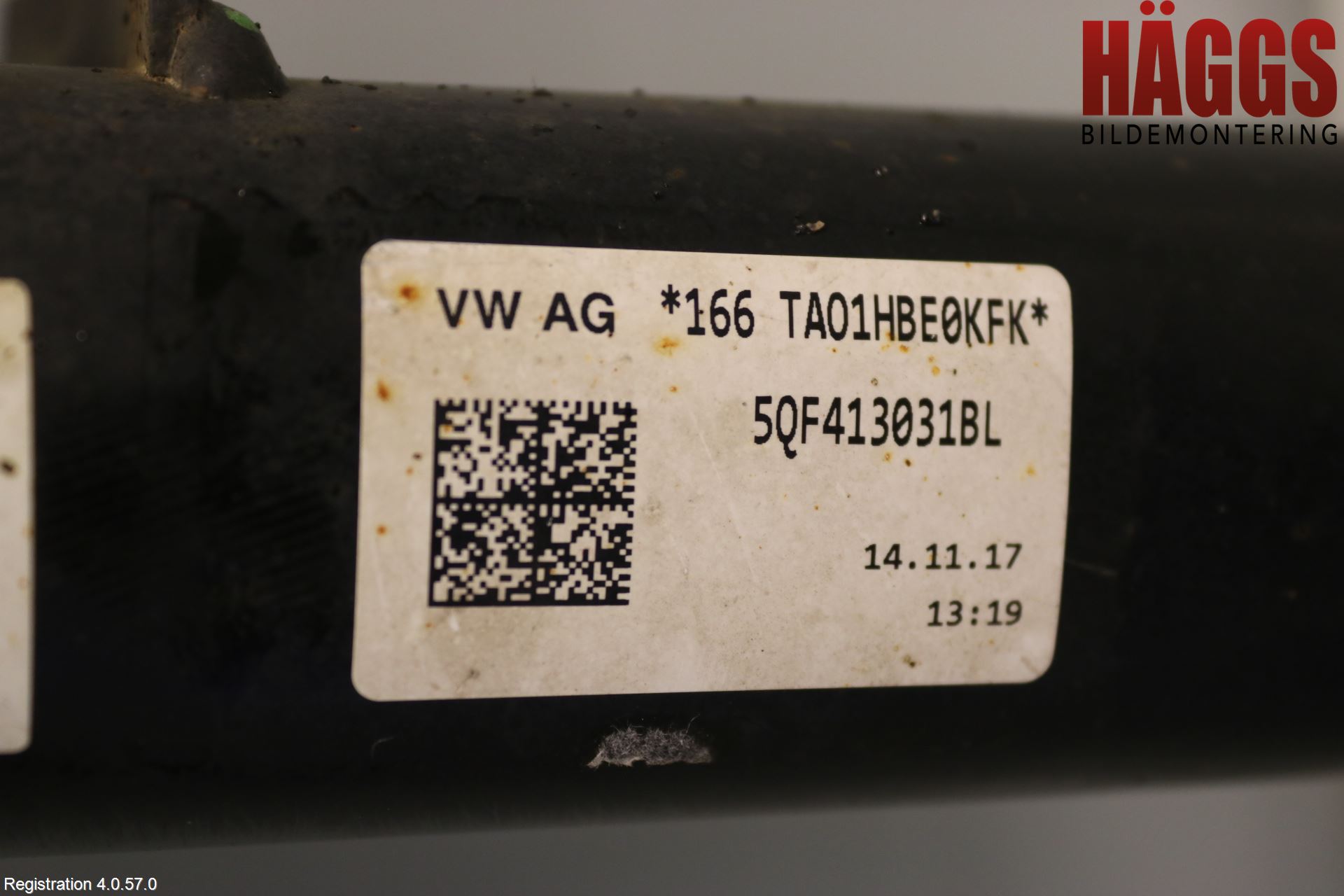 Volkswagen VW TIGUAN 16-24 Fjäderben Fram Vänster