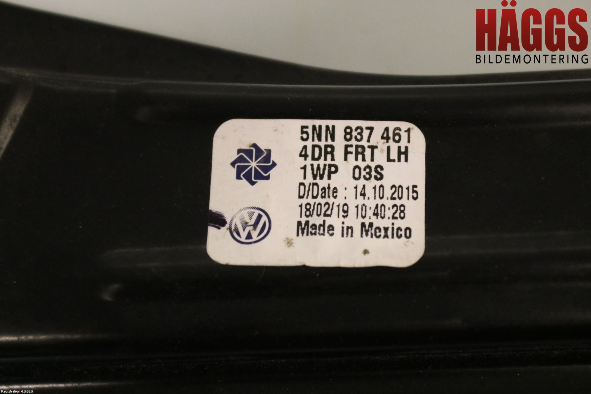 Volkswagen VW TIGUAN 16-24 Fönsterhissmekanism