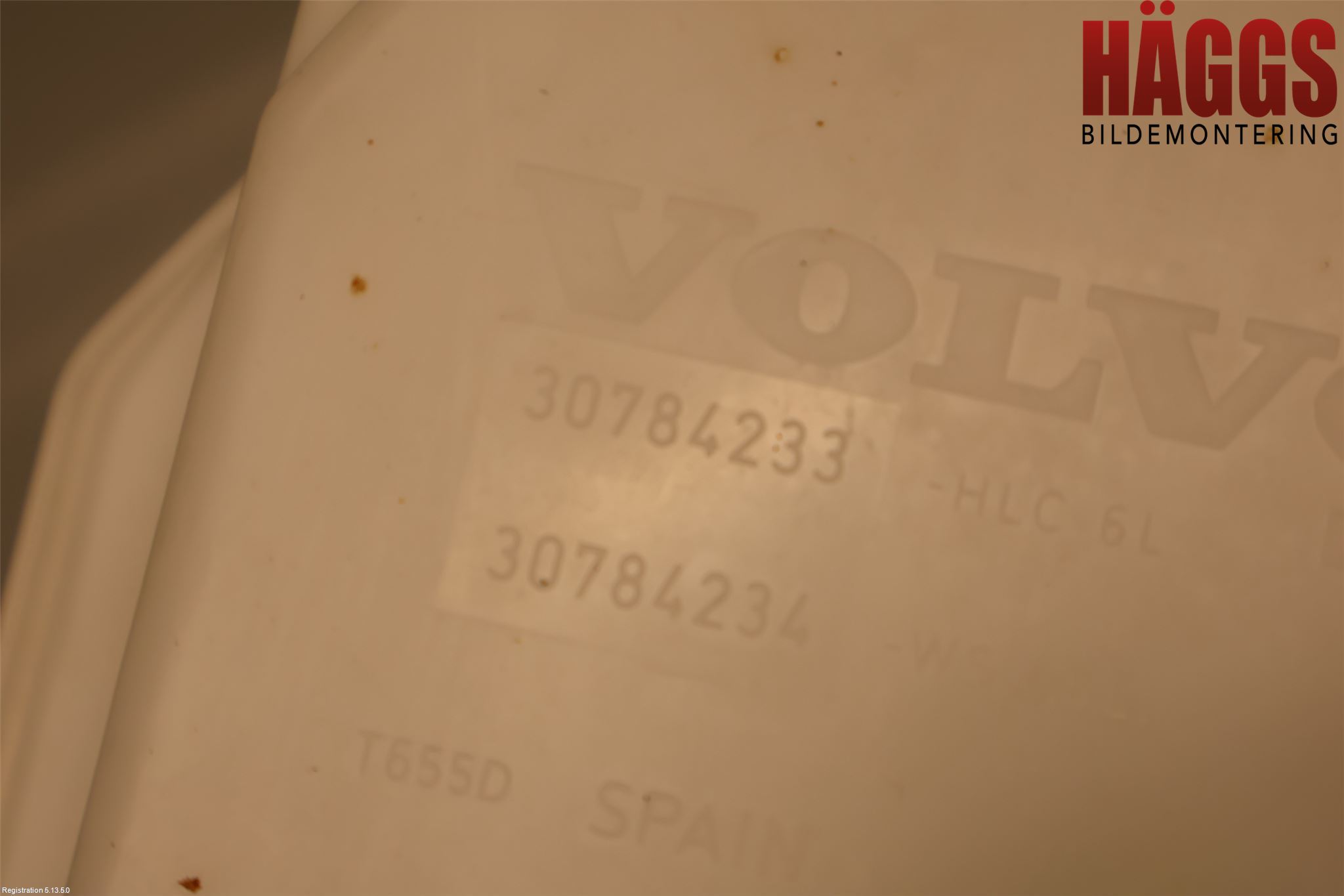 Volvo V70 14-16 Spolartank Vindruta-Strål