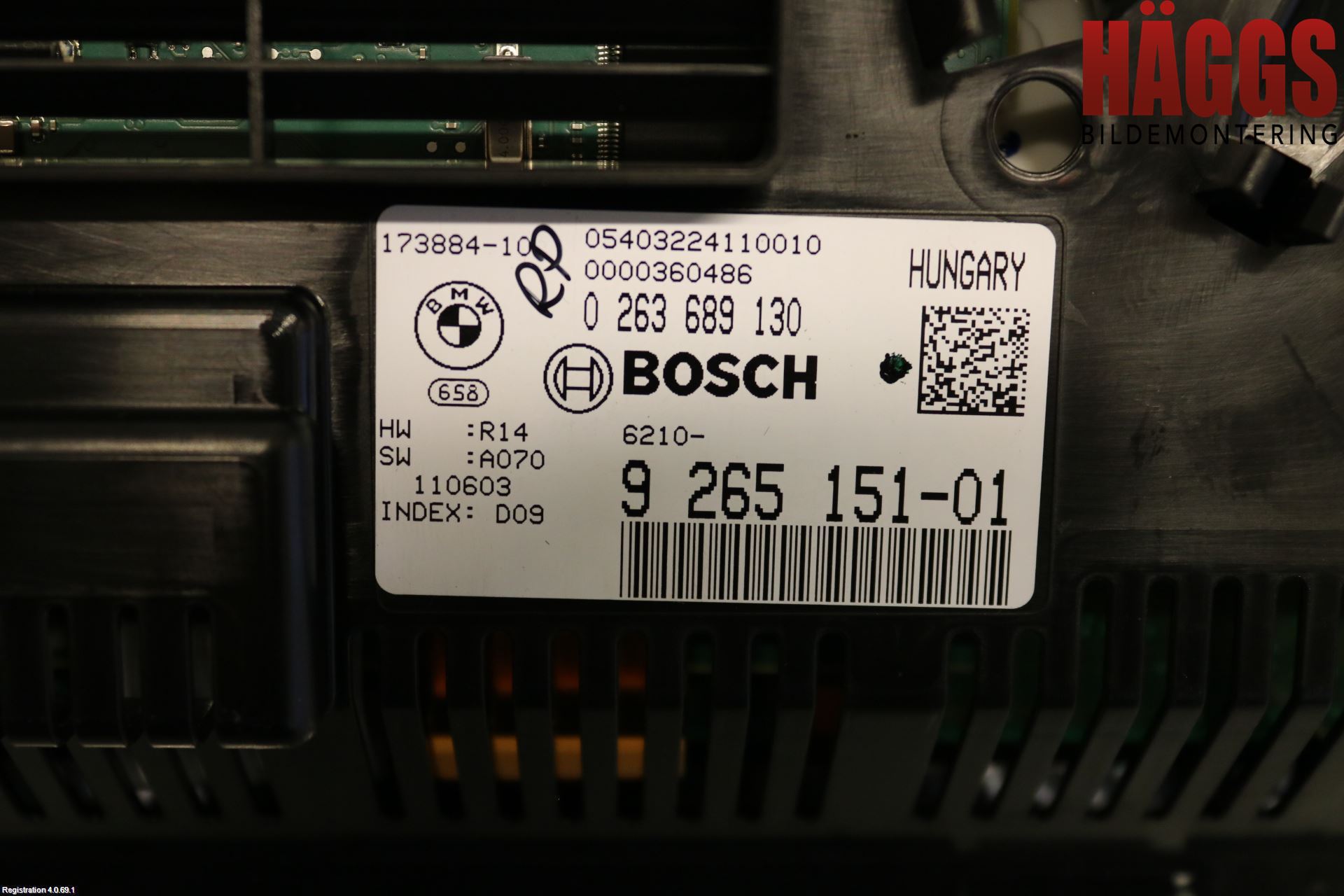 BMW 5 F10/F11/F18 09-17 Instrument Komb