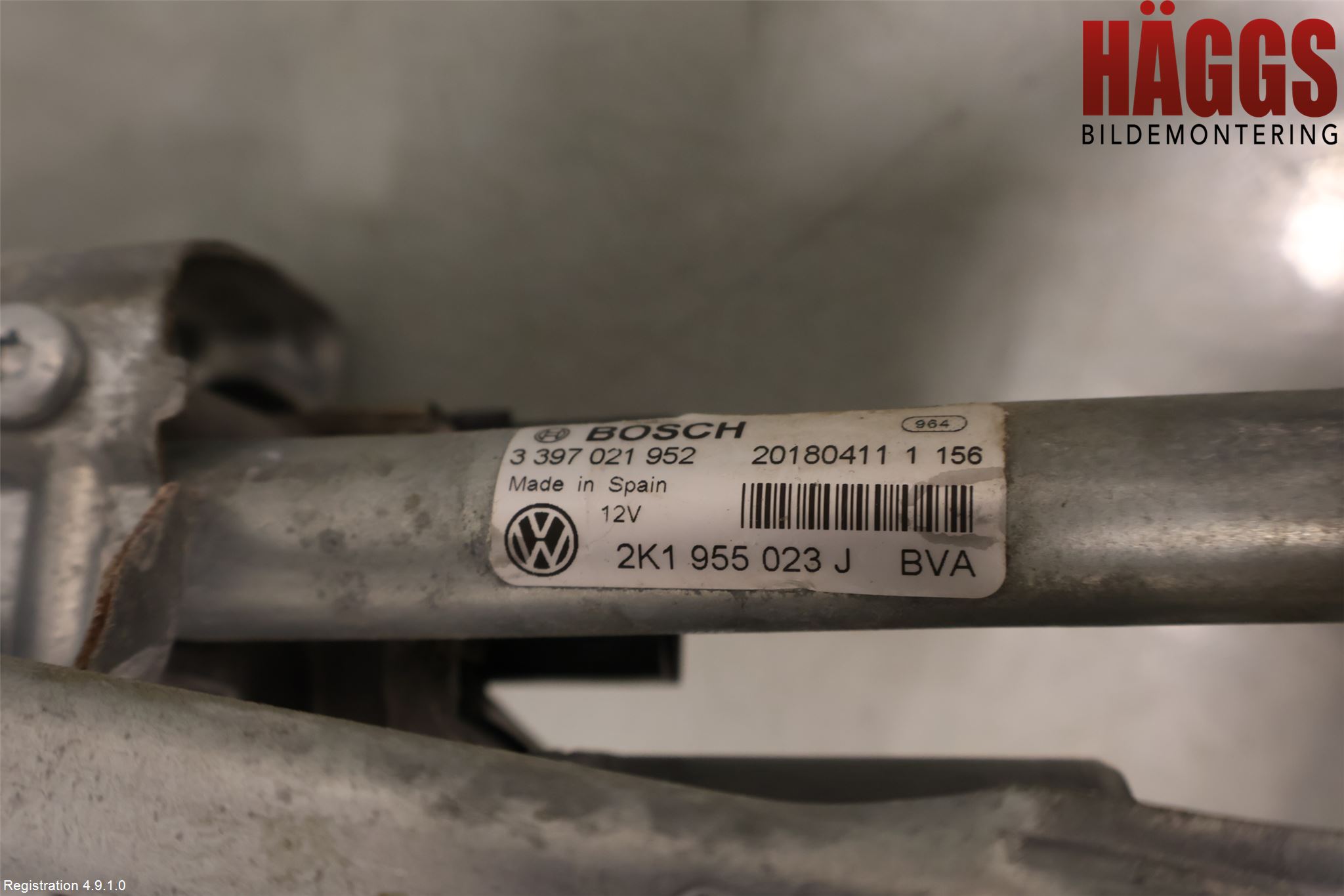 Volkswagen VW CADDY 16-20 Torkarmotor Vindruta