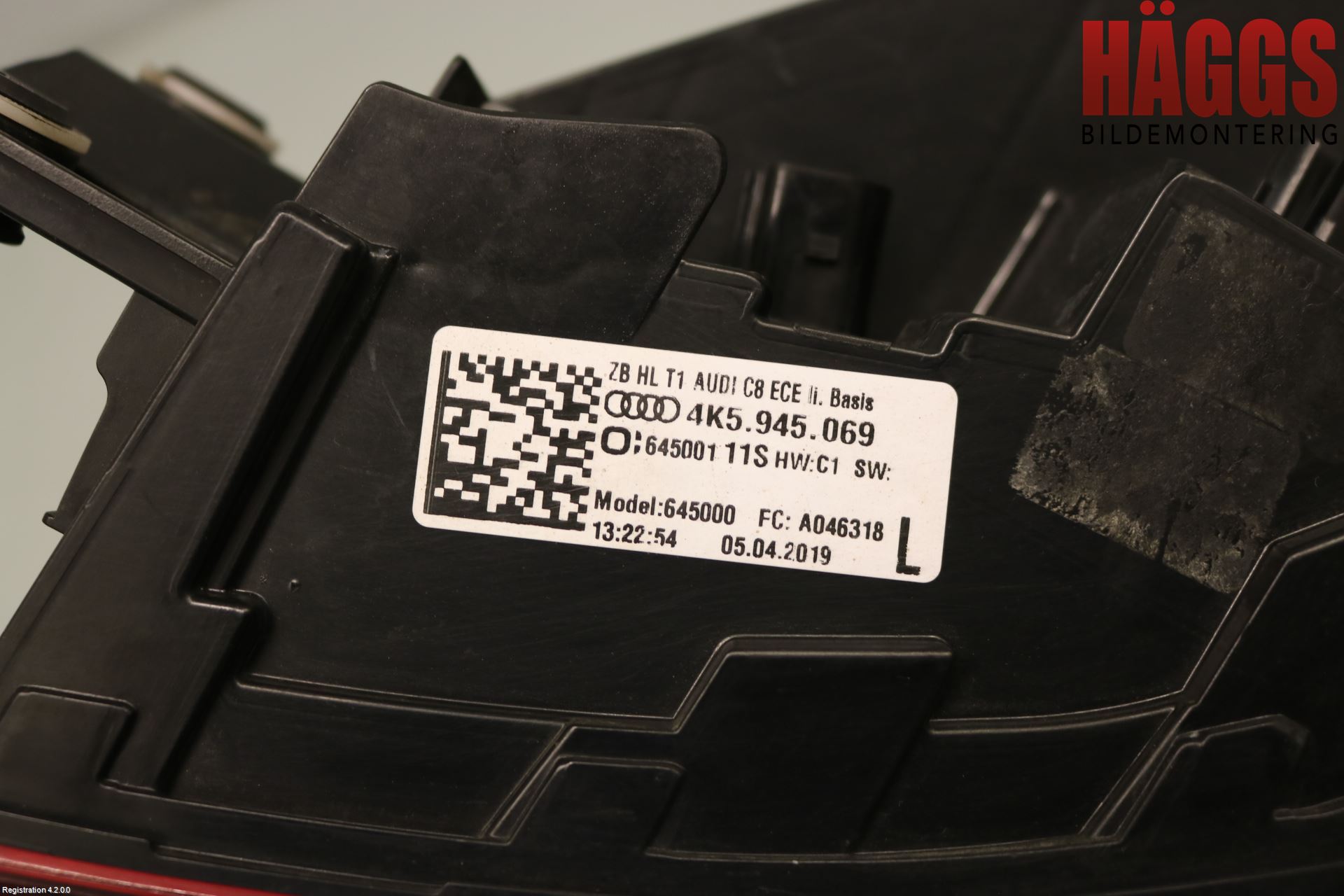 Audi A6 F2/C8 19- Bakljus Vänster