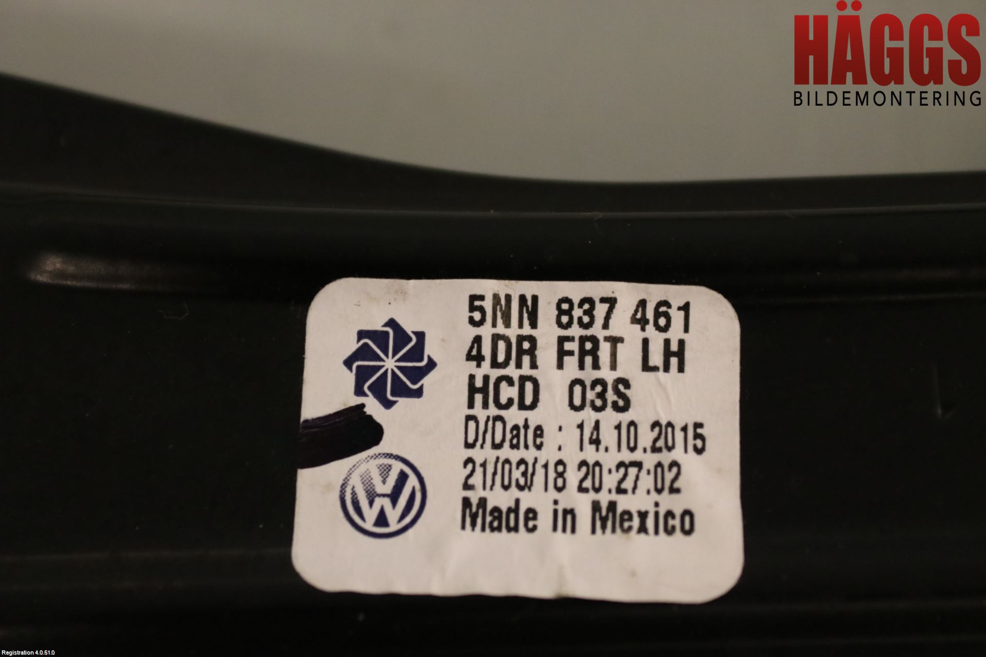 Volkswagen VW TIGUAN ALLSPACE 18- Fönsterhissmekanism