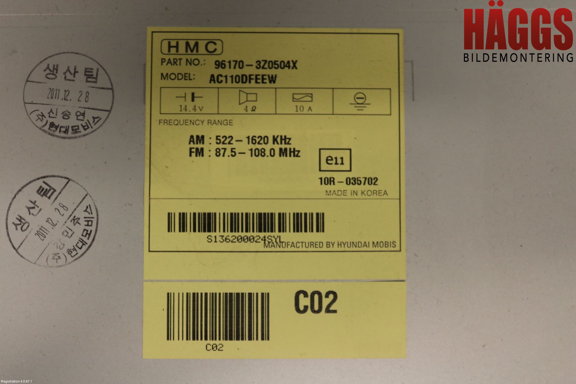 Hyundai i40 08-15 Cd Radio - Multimediapanel
