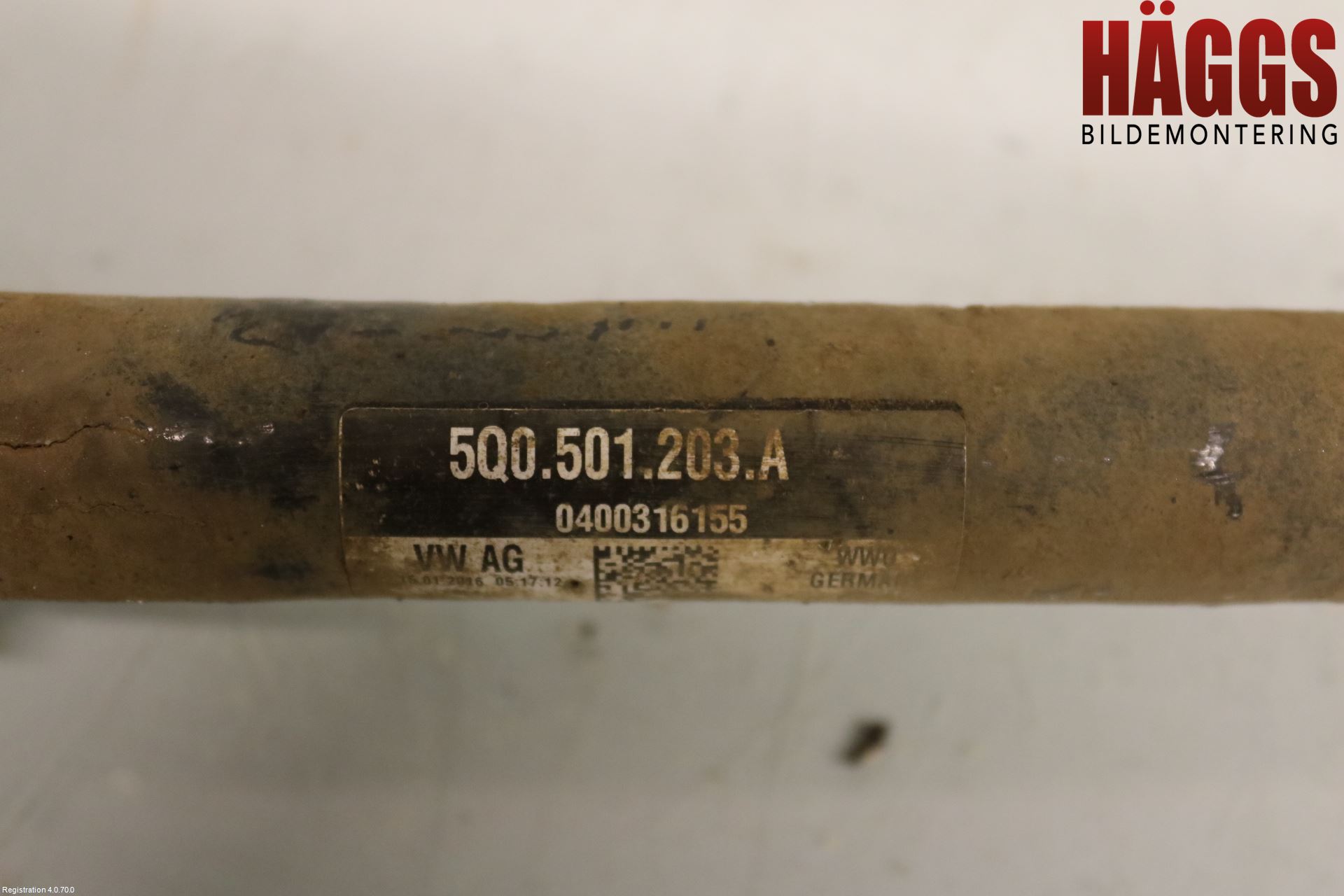 Volkswagen VW GOLF / E-GOLF VII 13-20 Drivaxel Bak Vänster