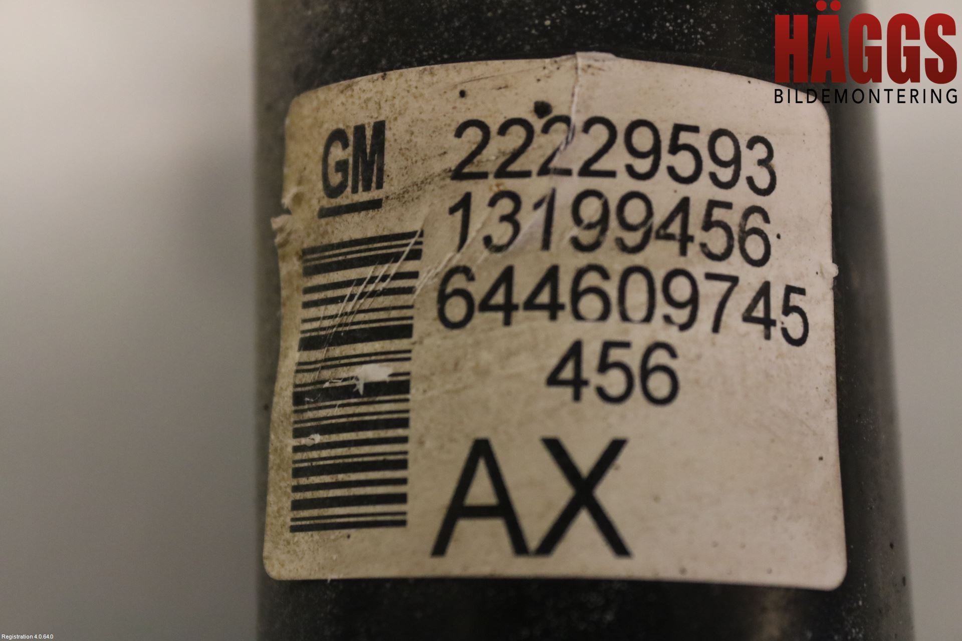 Opel ZAFIRA B 06-14 Fjäderben Fram Vänster