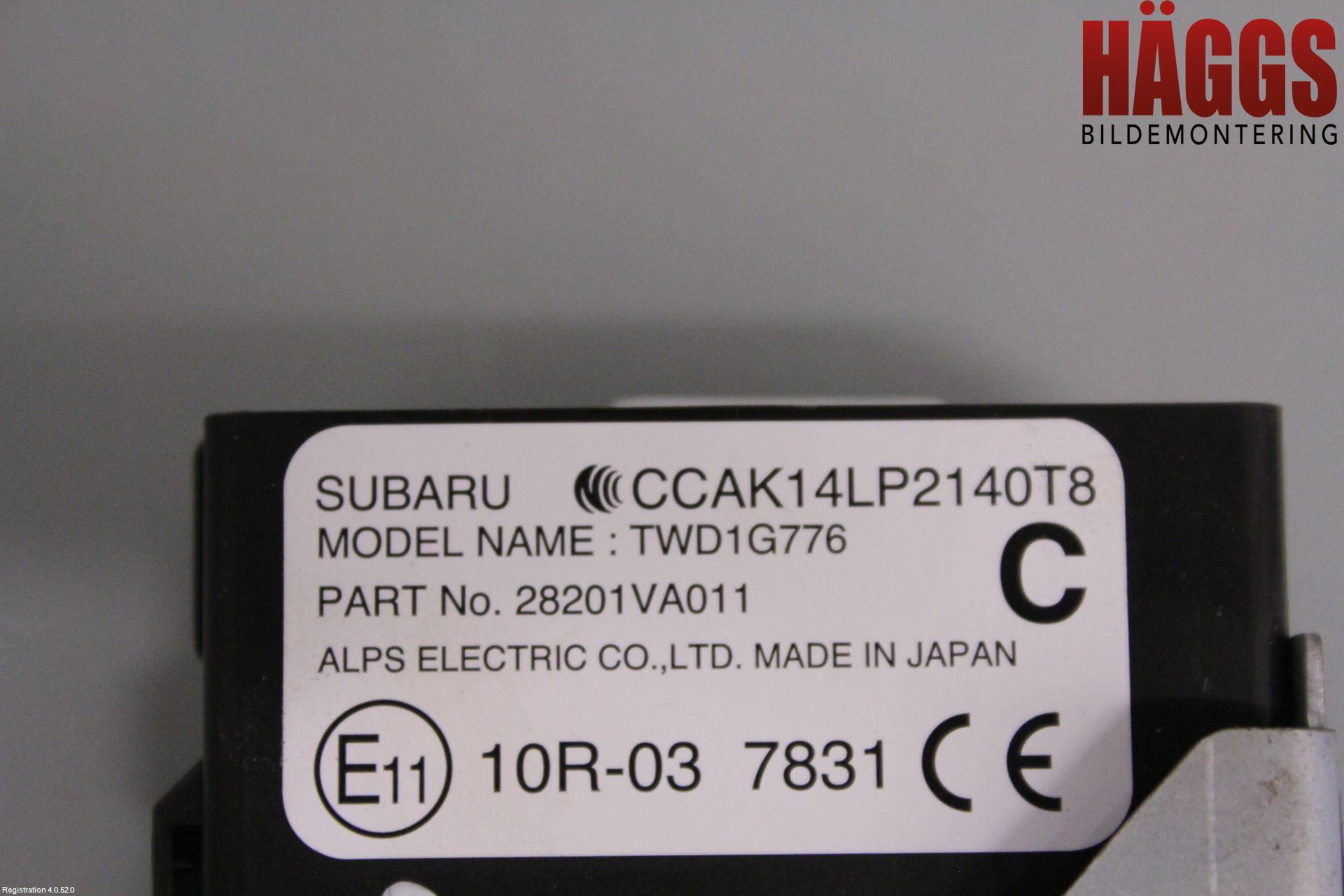 Subaru WRX STI Styrenhet Nyckellöst System