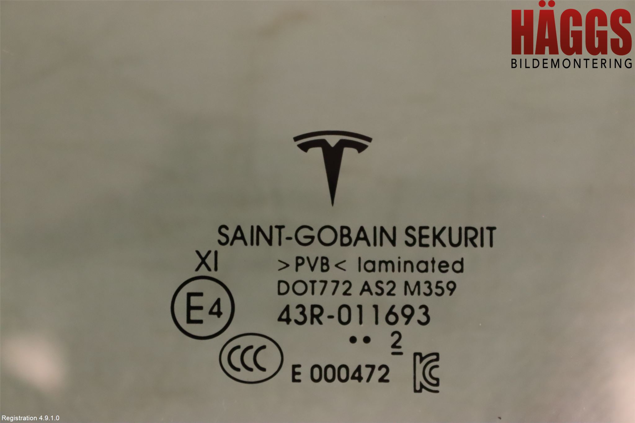 Tesla MODEL 3 17- Dörruta Fram Vänster