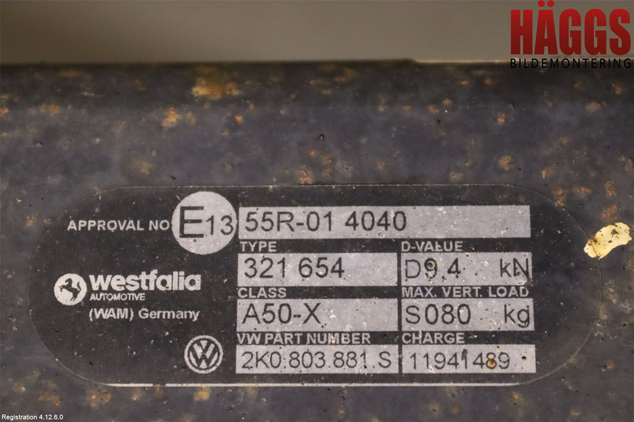 Volkswagen VW CADDY 16-20 Dragkrok