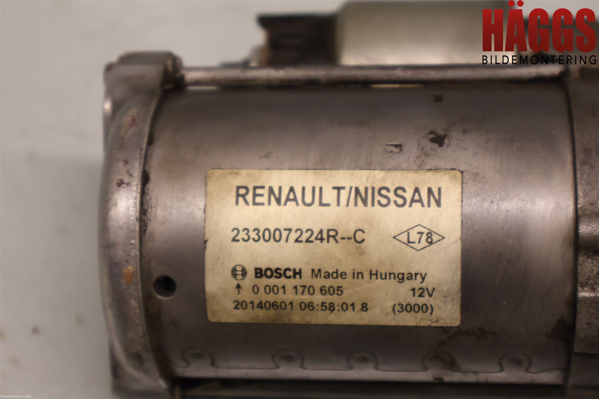 Nissan QASHQAI 14-17 Startmotor Diesel