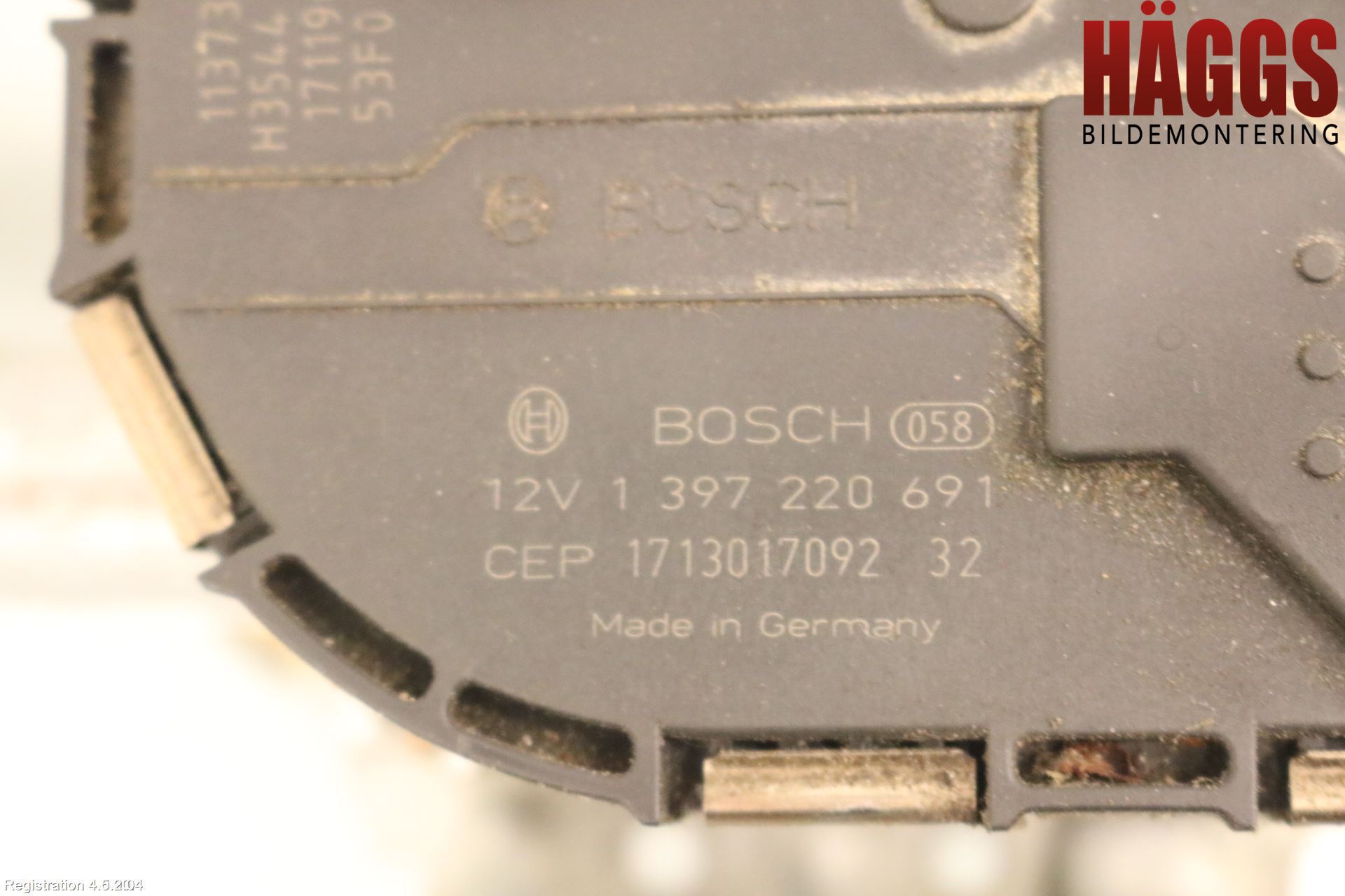 Volkswagen VW PASSAT 15-19 Torkarmotor Vindruta