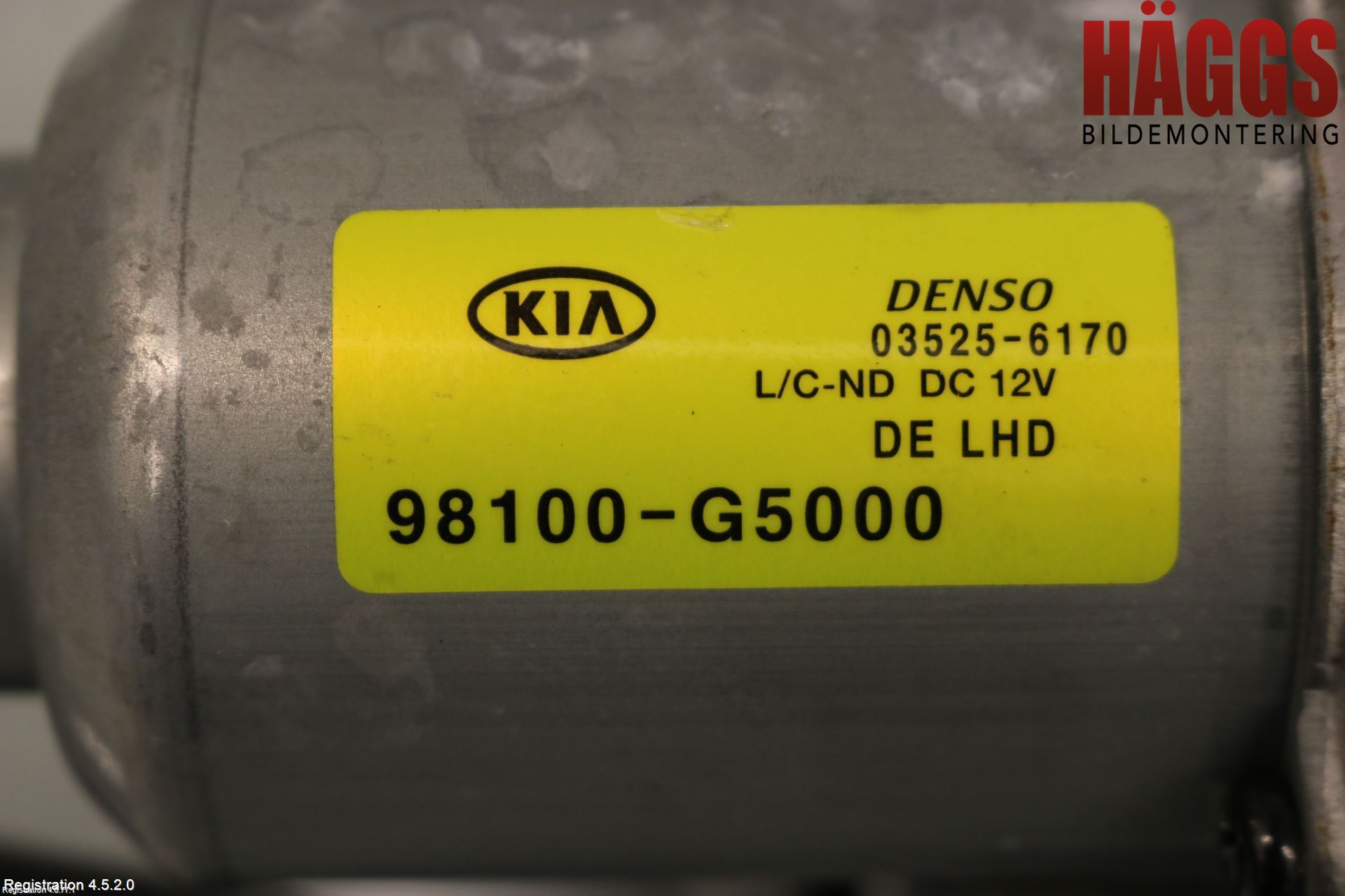 Kia NIRO (DE) 17-22 Torkarmotor Vindruta