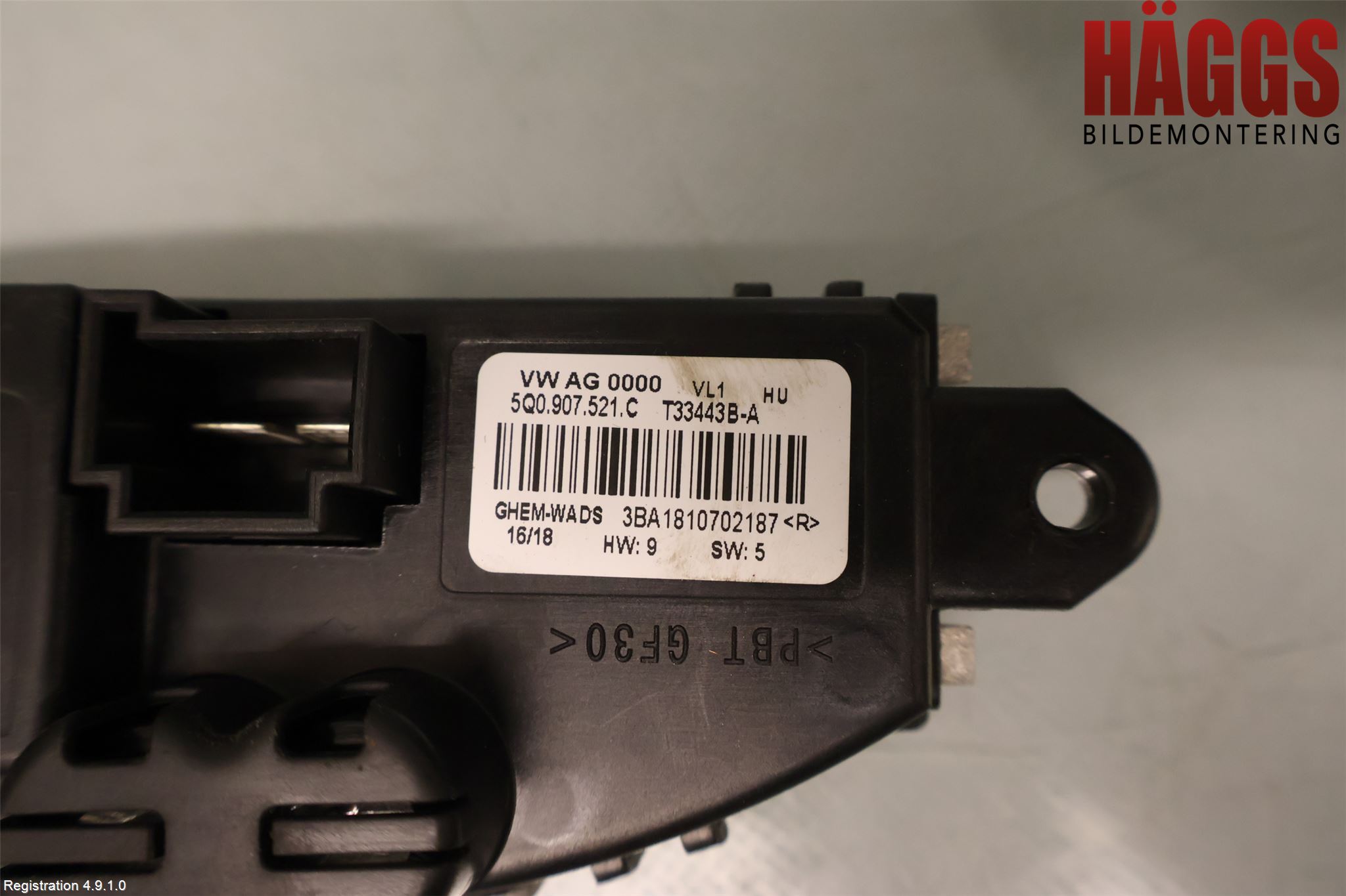 Volkswagen VW GOLF / E-GOLF VII 13-20 Värmefläktsmotstånd
