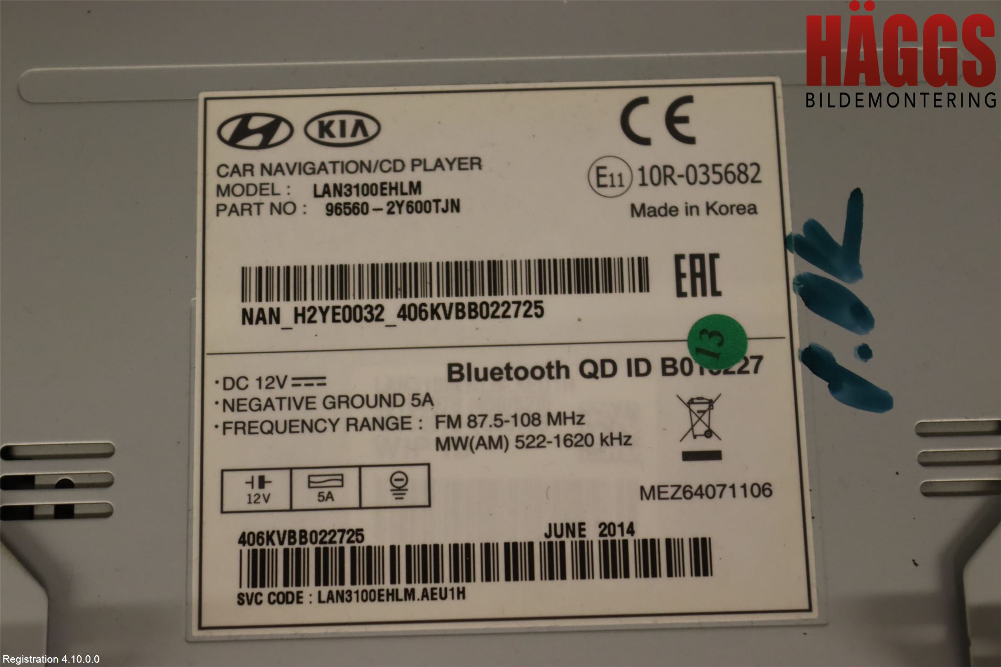 Hyundai ix35 Cd Radio - Multimediapanel