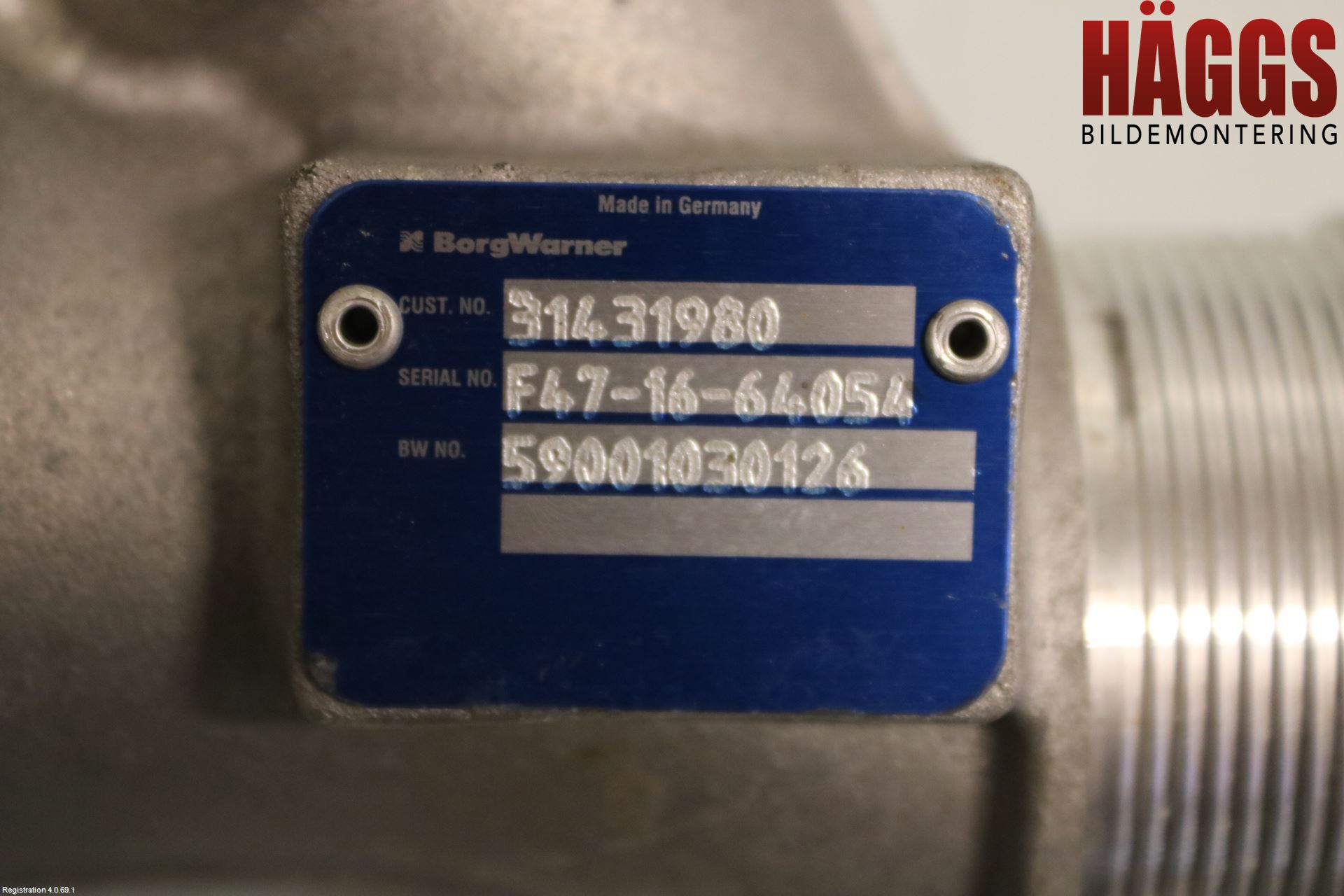 Volvo V60 CROSS COUNTRY 16-18 Laddluft-Intercoolerrör