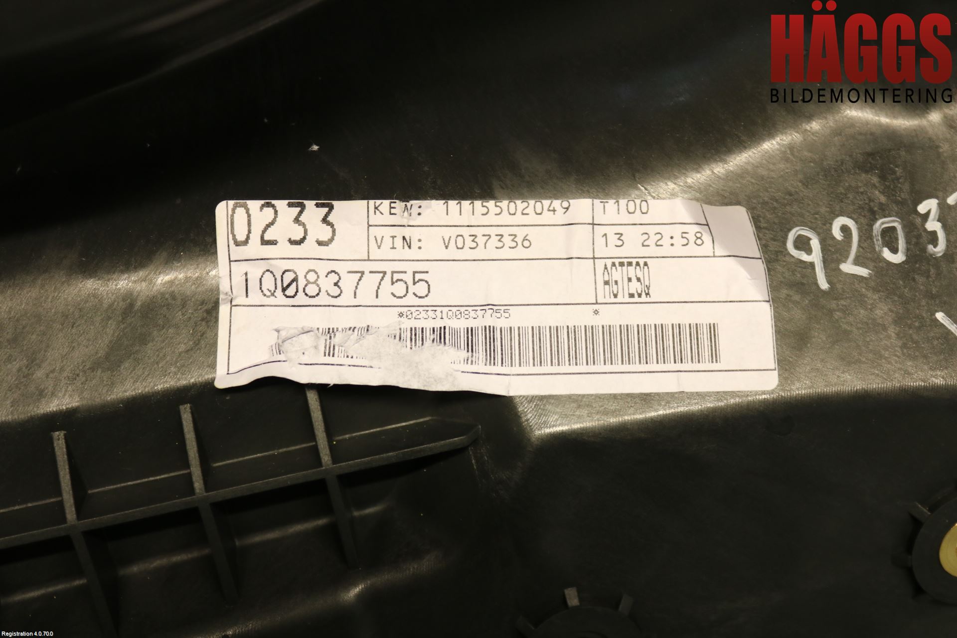 Volkswagen VW SCIROCCO 09-17 Dörr Deformationselement