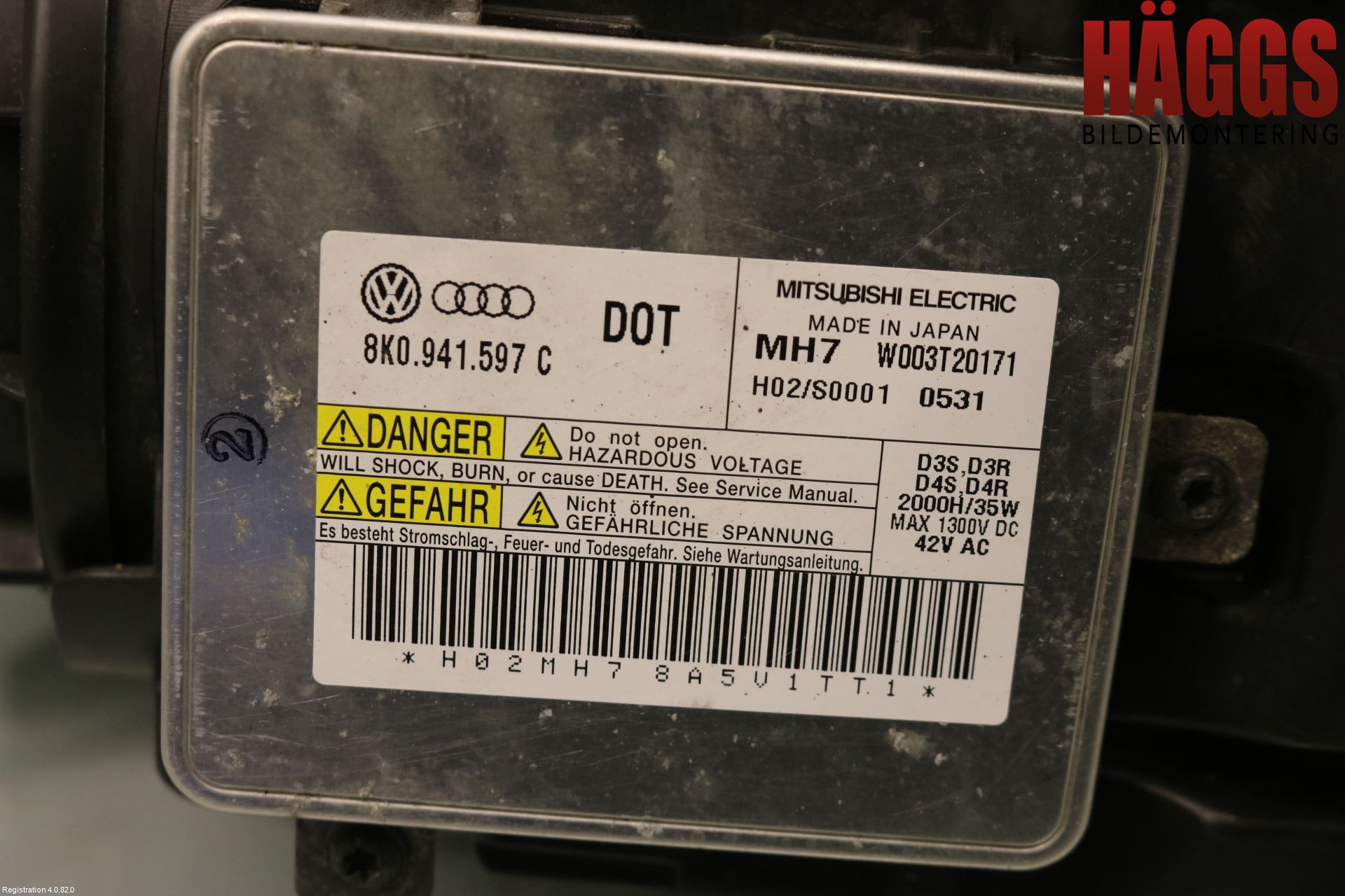 Audi A8/S8 4H 10-17 Strålkastare Höger