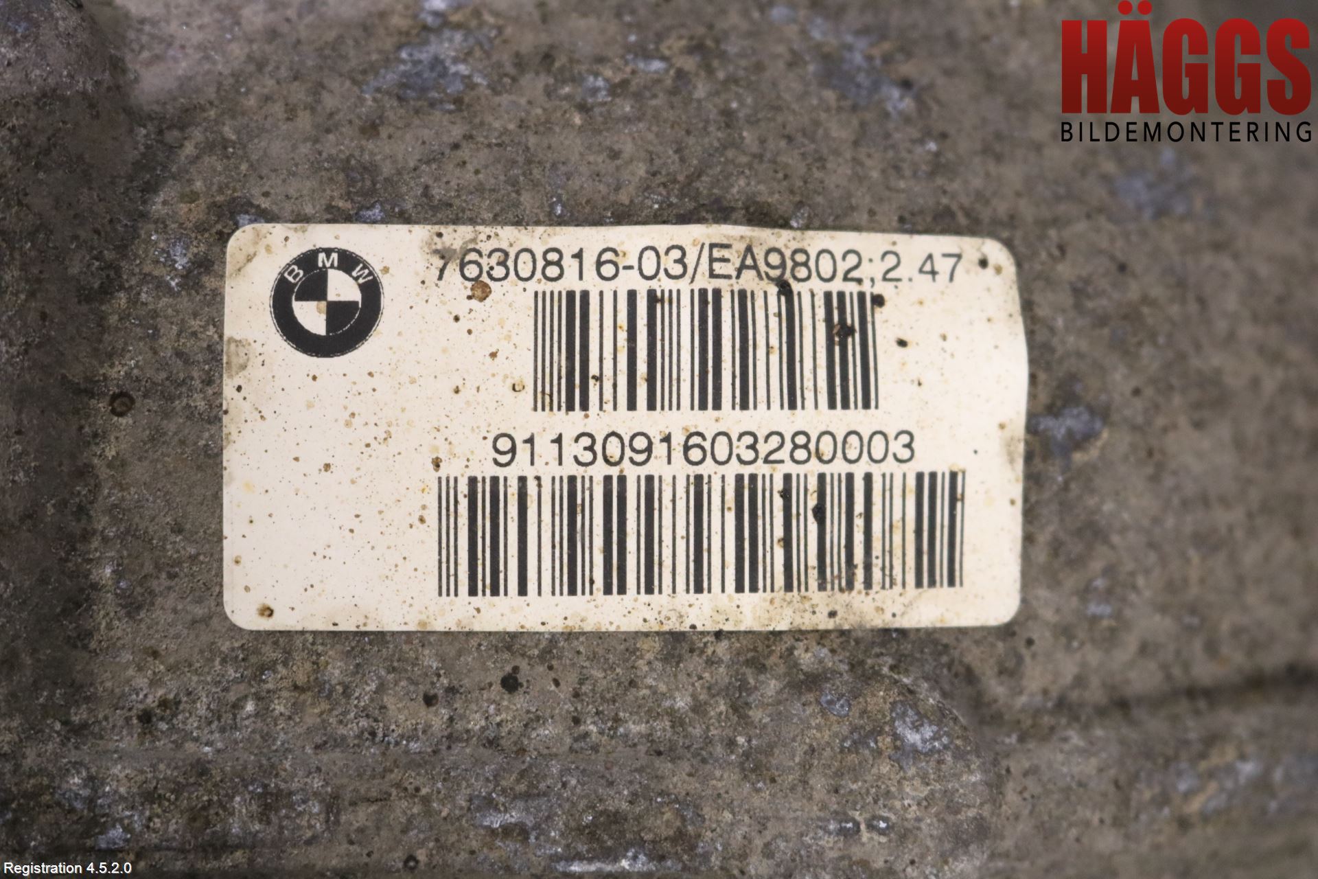BMW 5 F10/F11/F18 09-17 Bakväxel-Diff