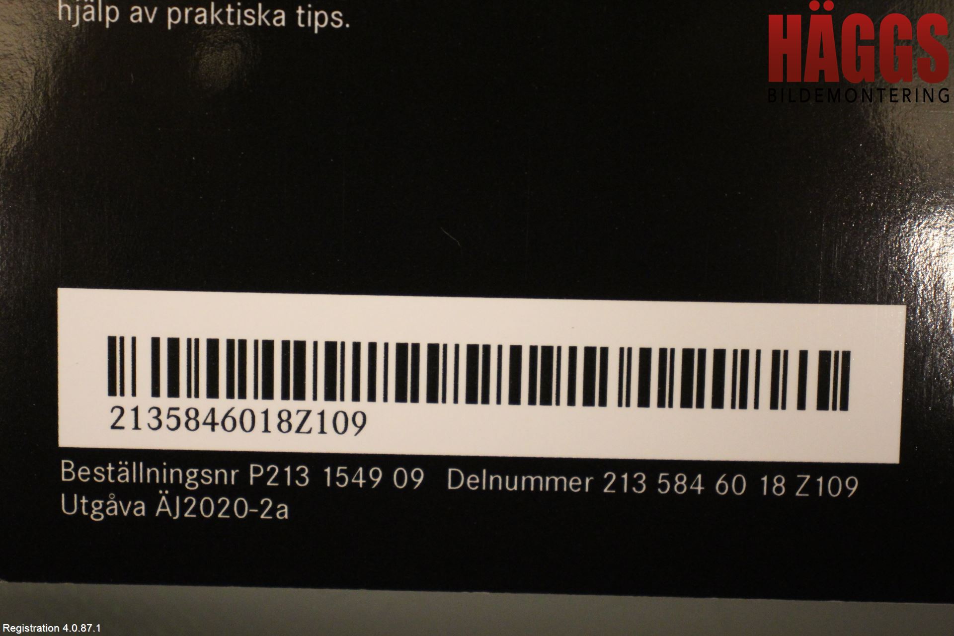 Mercedes-Benz MB E-KLASS (W213) 16-23 Instruktionsbok
