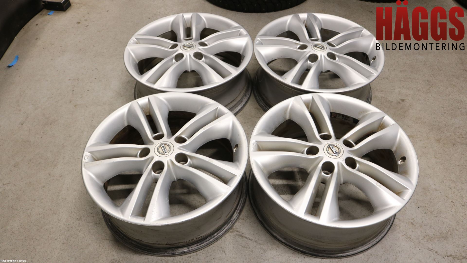 Nissan QASHQAI 10-14 Fälgsats Aluminium