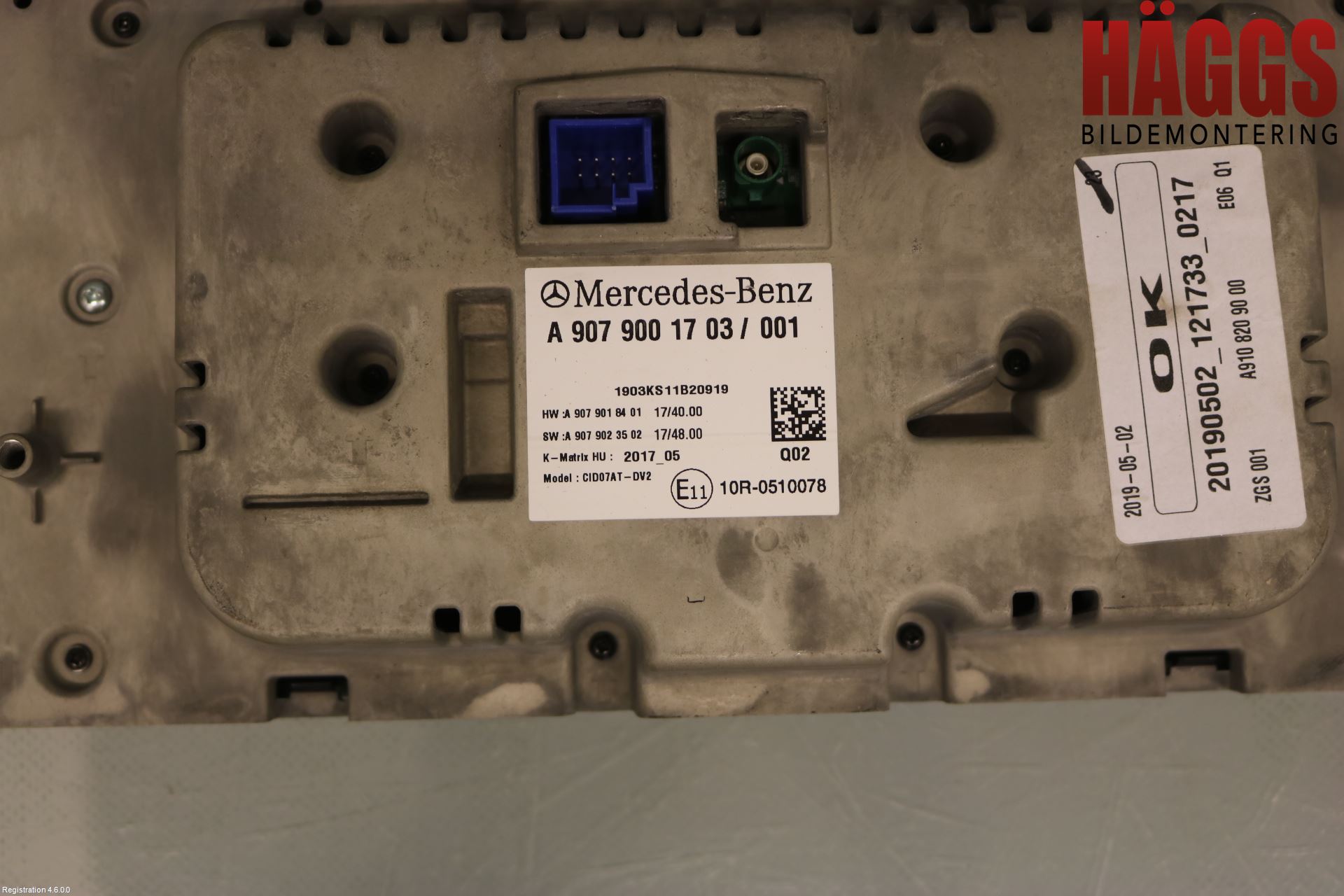 Mercedes-Benz MB SPRINTER (W907/W910) 19- Bildskärm