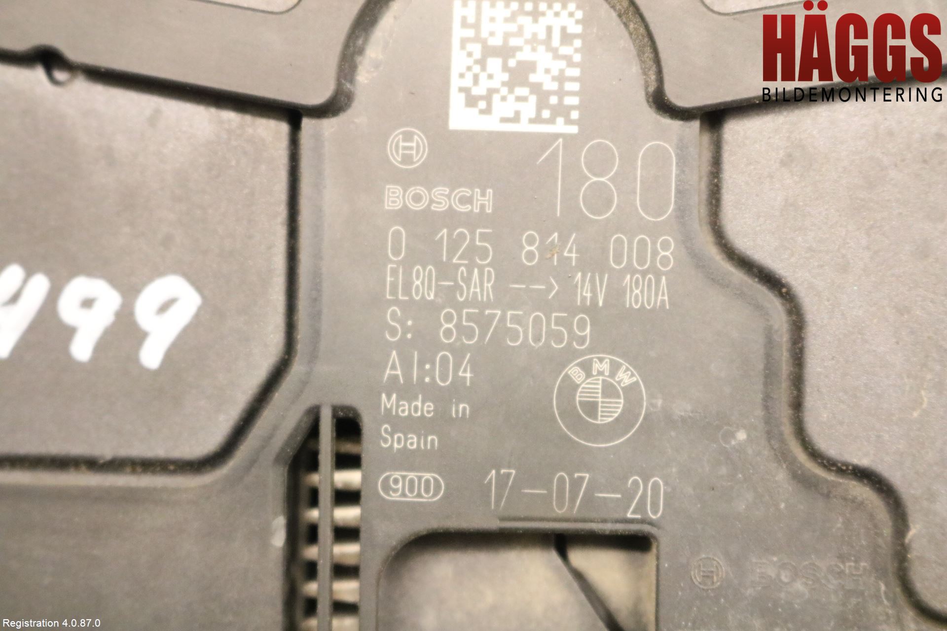 BMW 5 G30/G31/F90 17-23 Generator