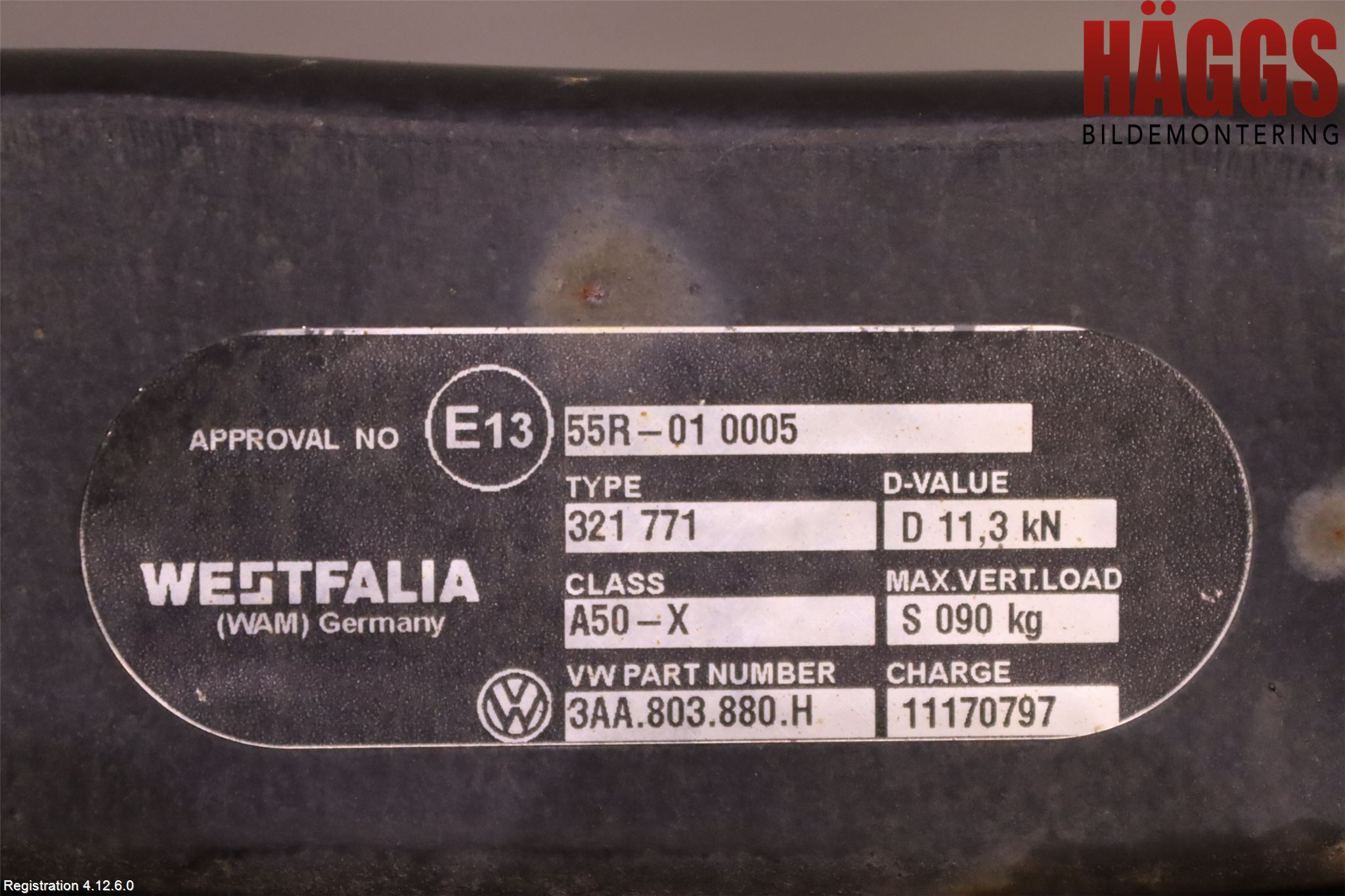 Volkswagen VW PASSAT 11-14 Dragkrok