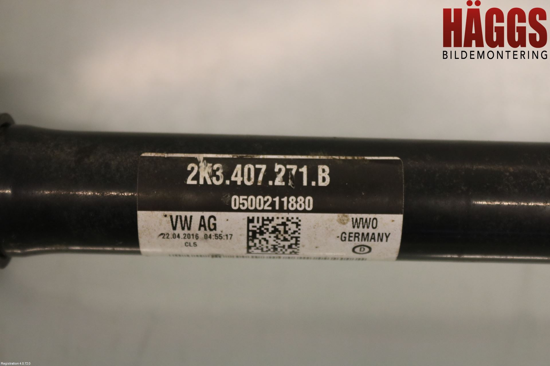 Volkswagen VW CADDY 16-20 Drivaxel Fram Vänster