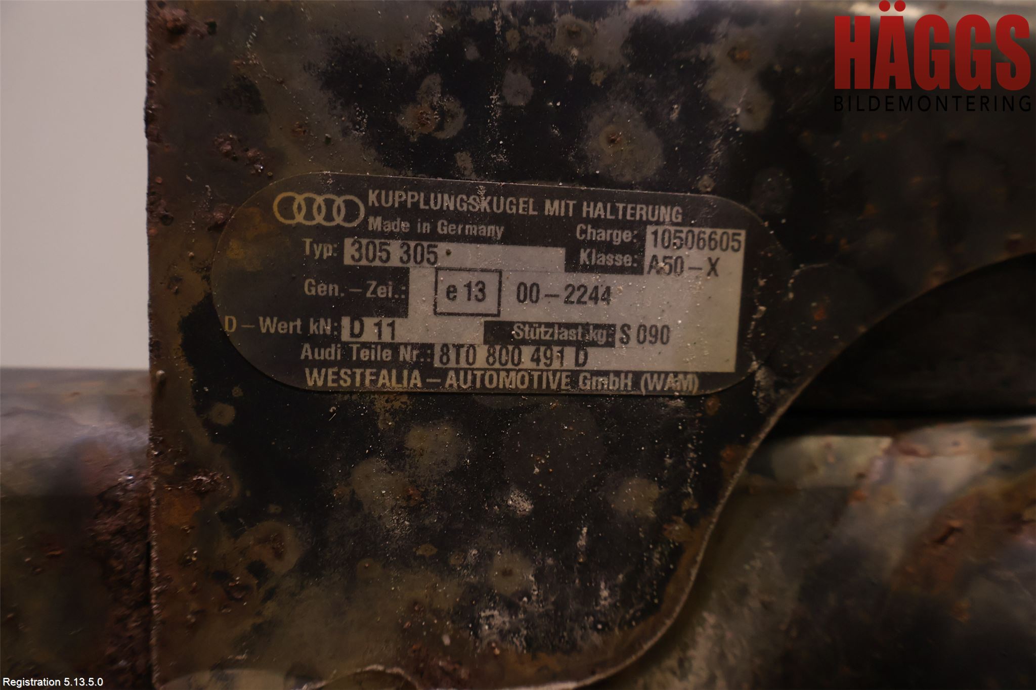Audi A4/S4 08-11 Dragkrok