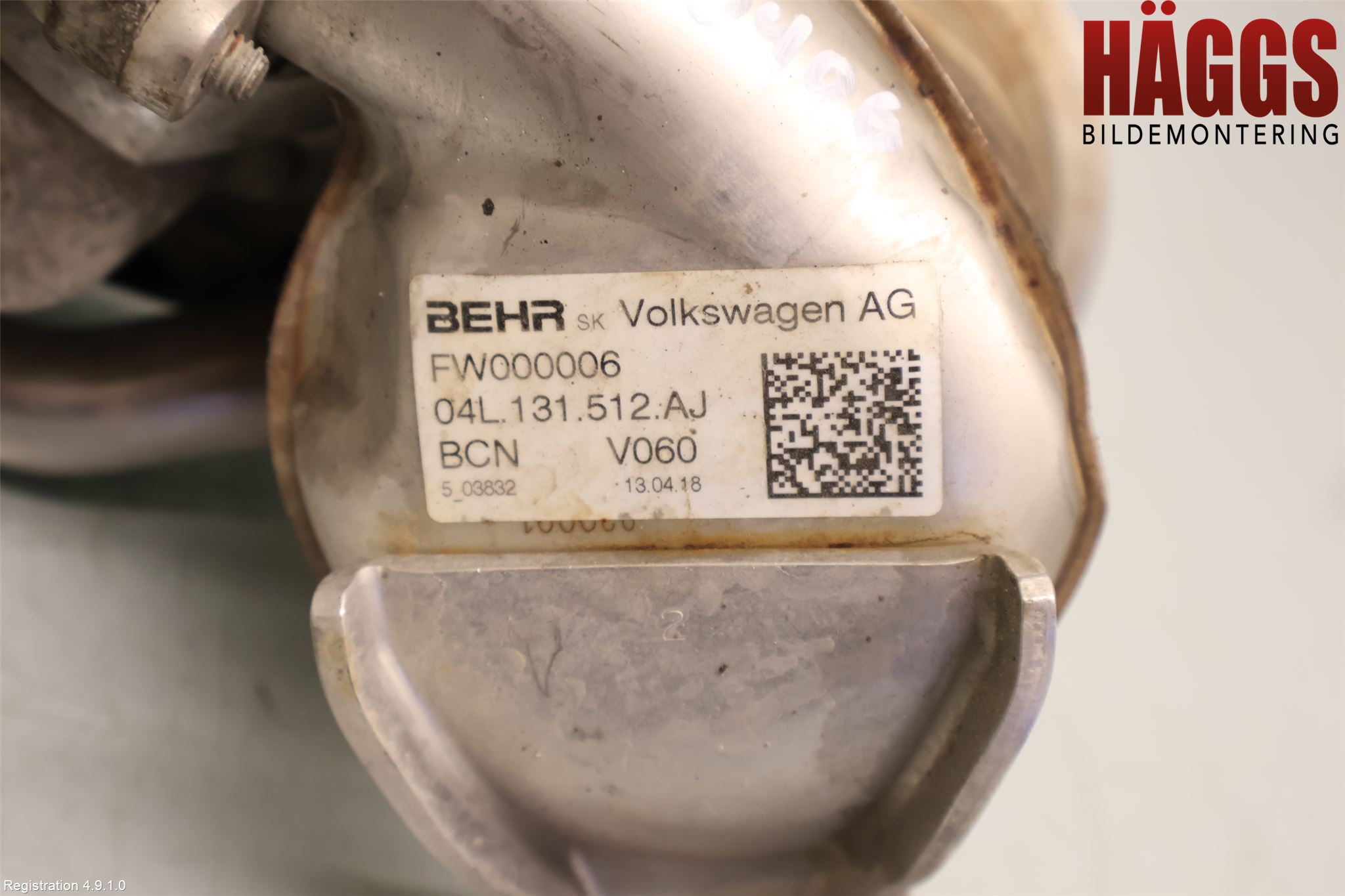 Volkswagen VW CADDY 16-20 Avgaskylare