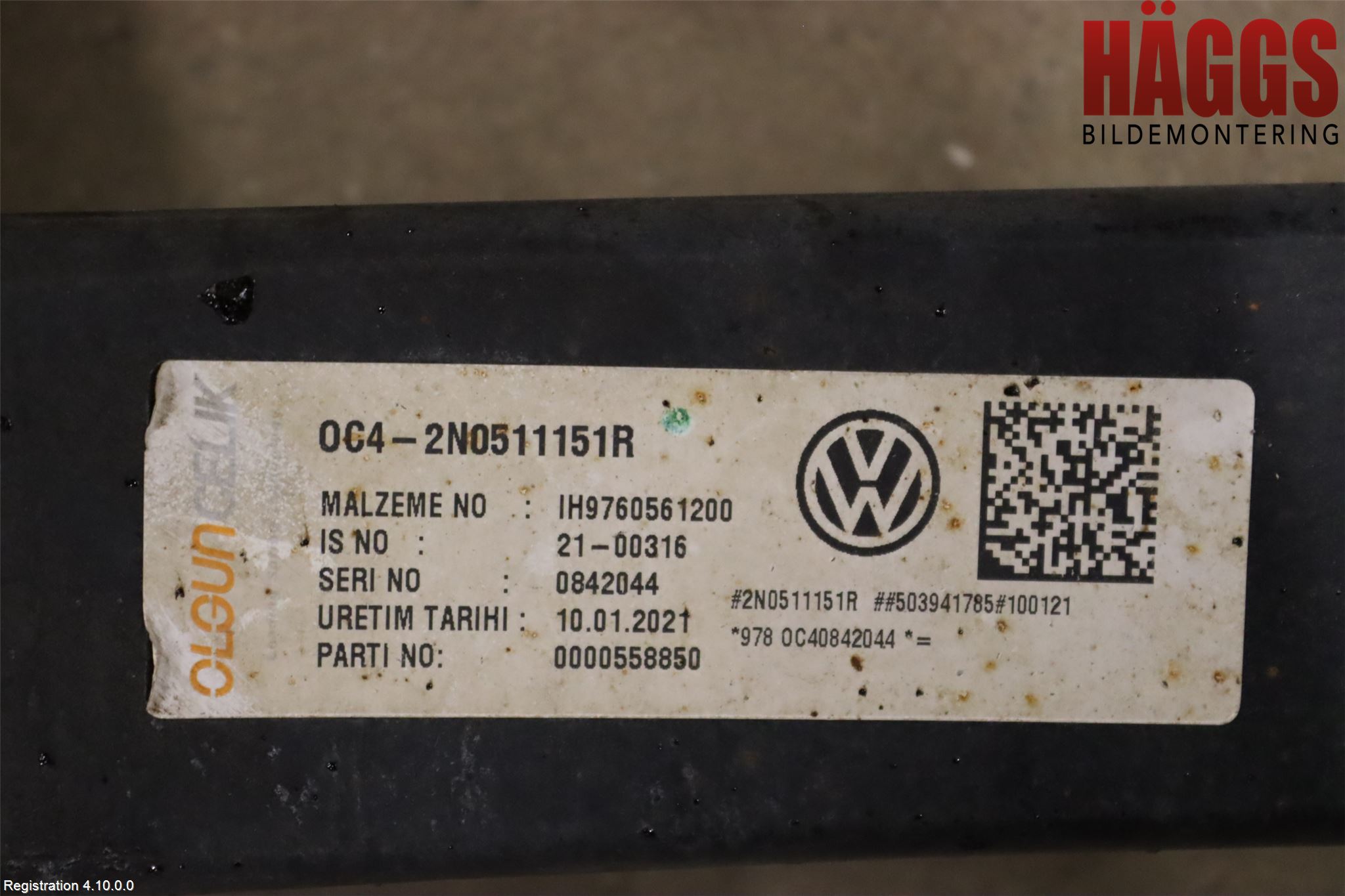 Volkswagen VW CRAFTER II / E-CRAFTER 17- Fjäder Bak Blad