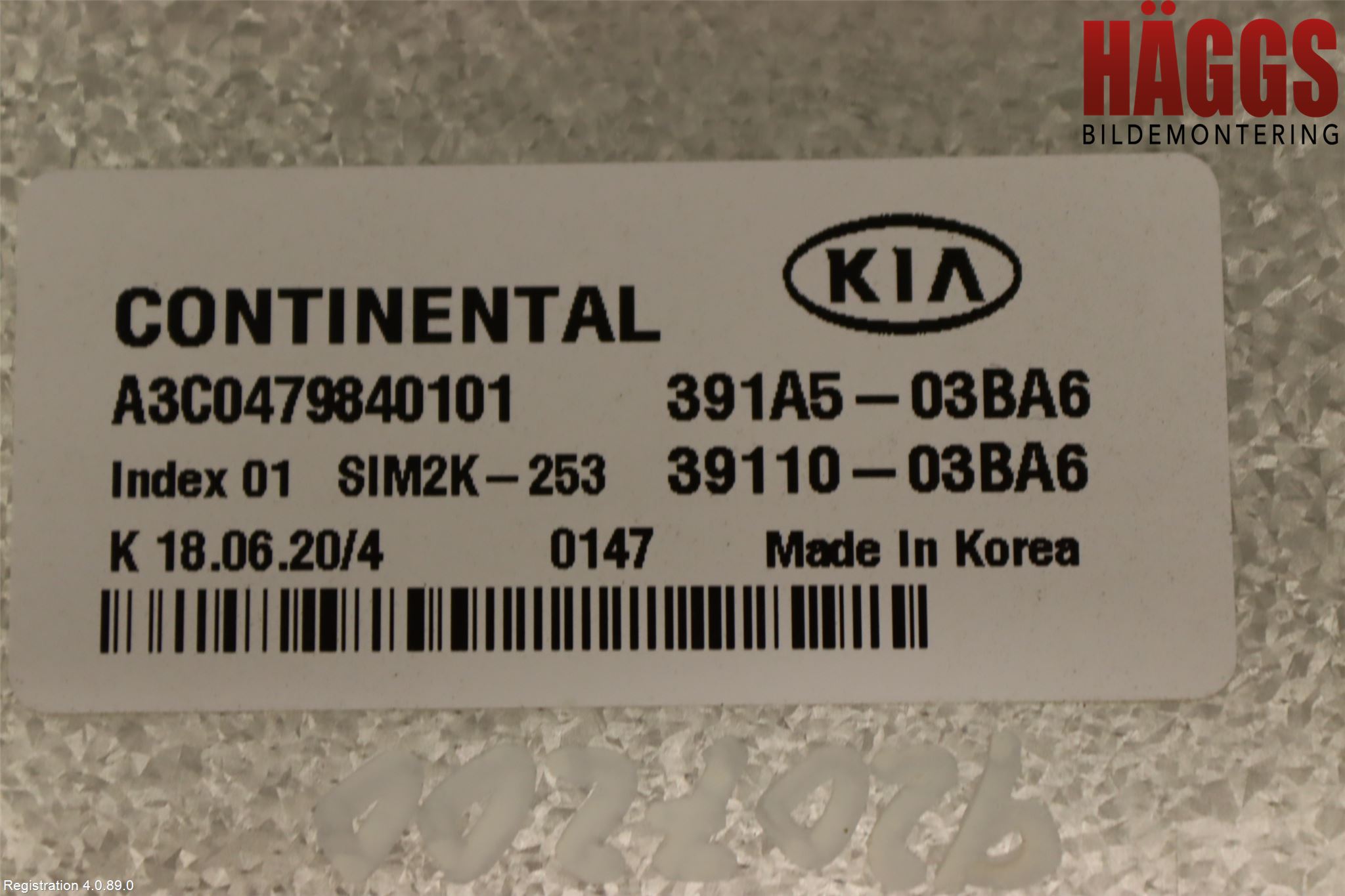Kia CEED/CEED SW 19- Styrenhet Insprut Bensin