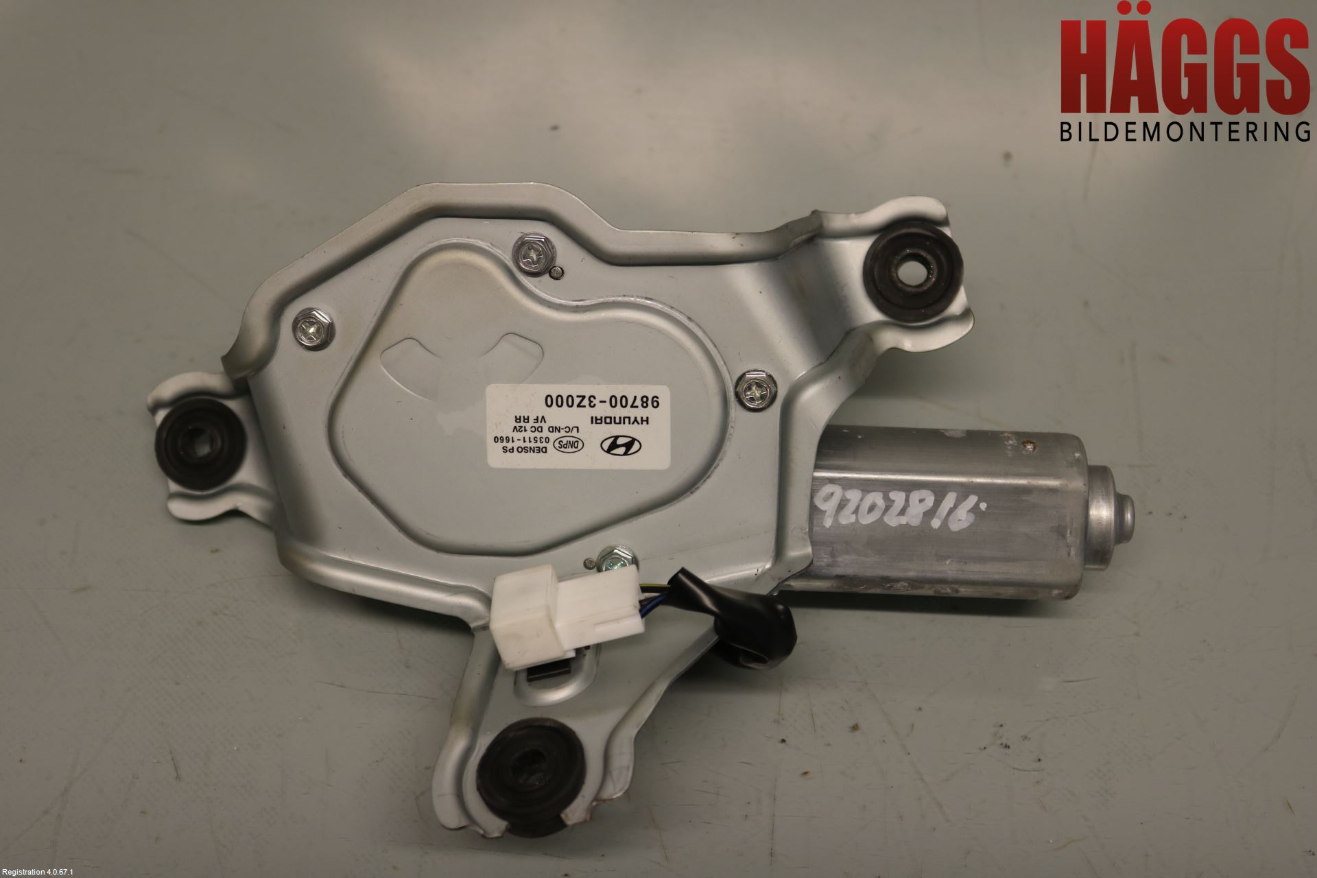 Hyundai i40 08-15 Torkarmotor Baklucka