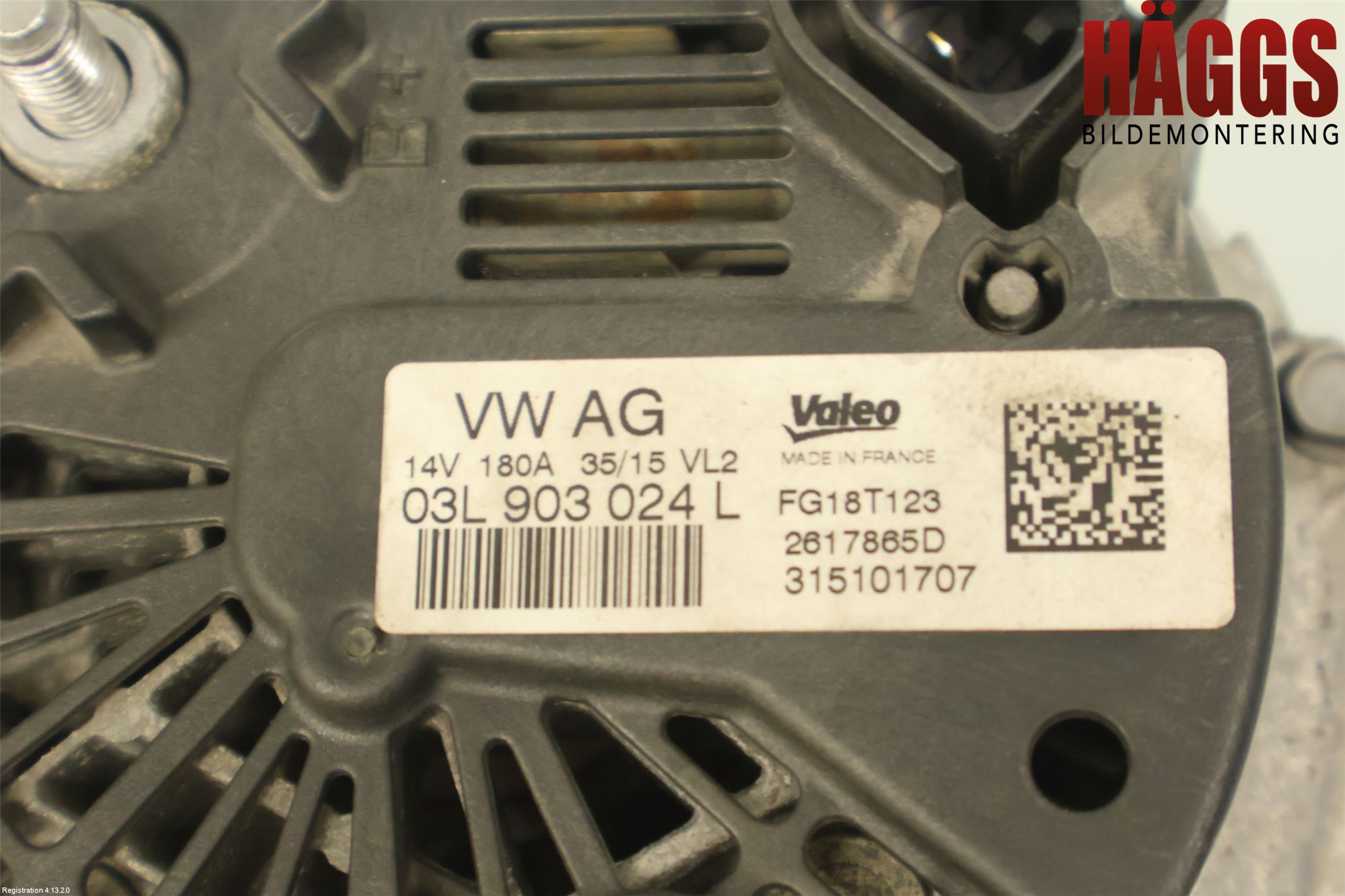 Volkswagen VW GOLF / E-GOLF VII 13-20 Generator