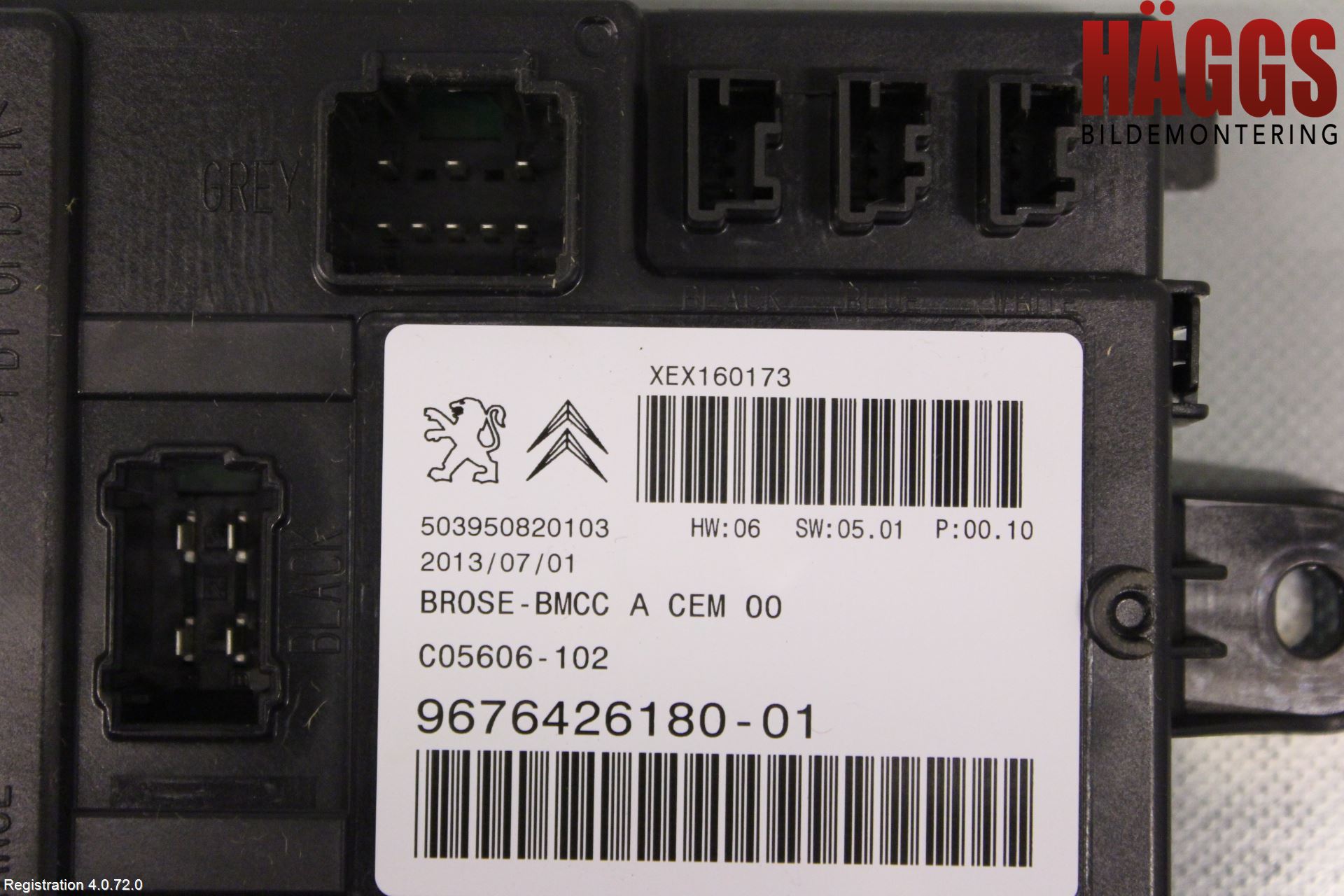 Citroen C4 PICASSO 14-18 Styrenhet Baklucka