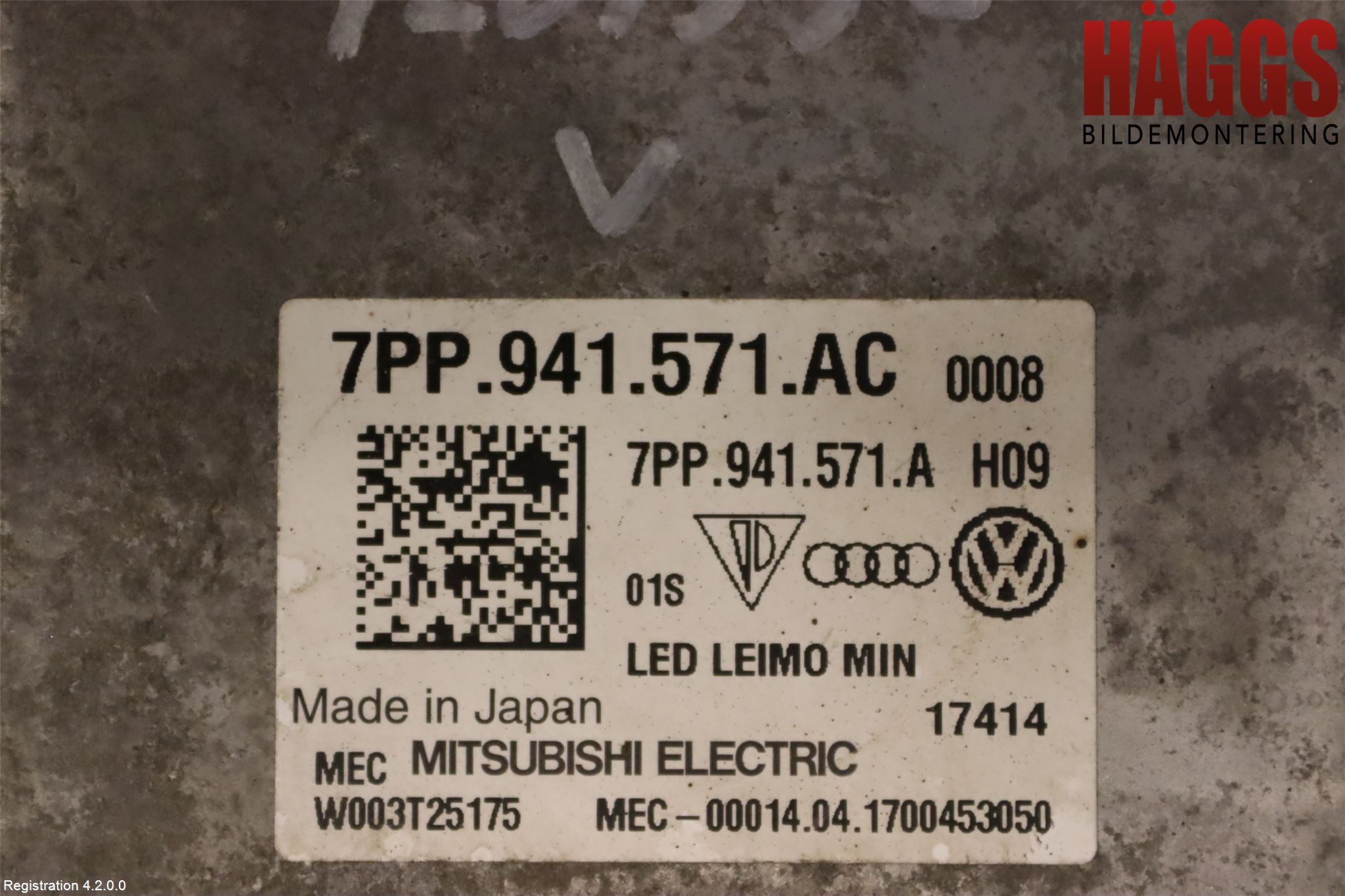 Volkswagen VW PASSAT 15-19 Styrenhet Strålkastare