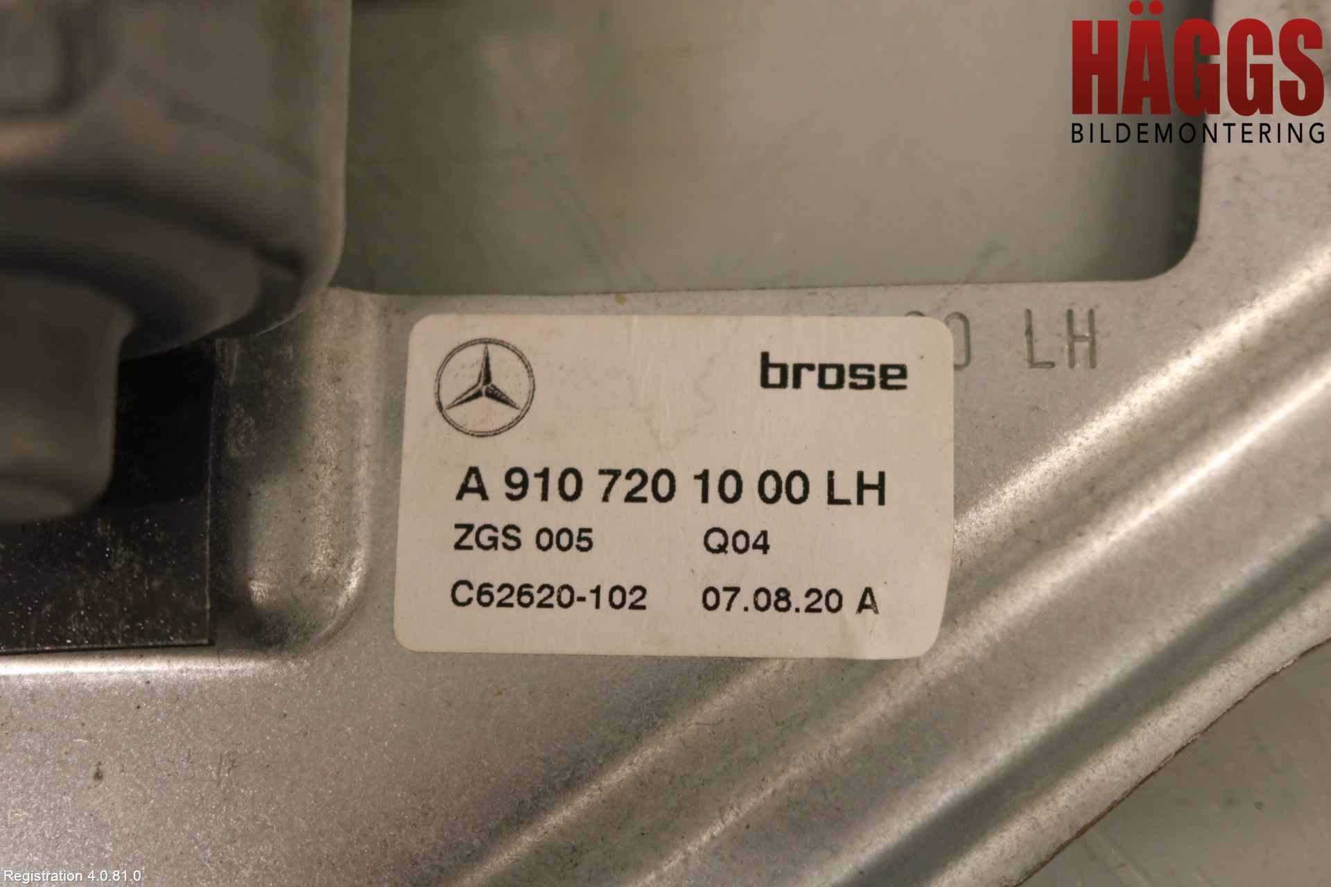 Mercedes-Benz MB SPRINTER (W907/W910) 19- Fönsterhissmekanism