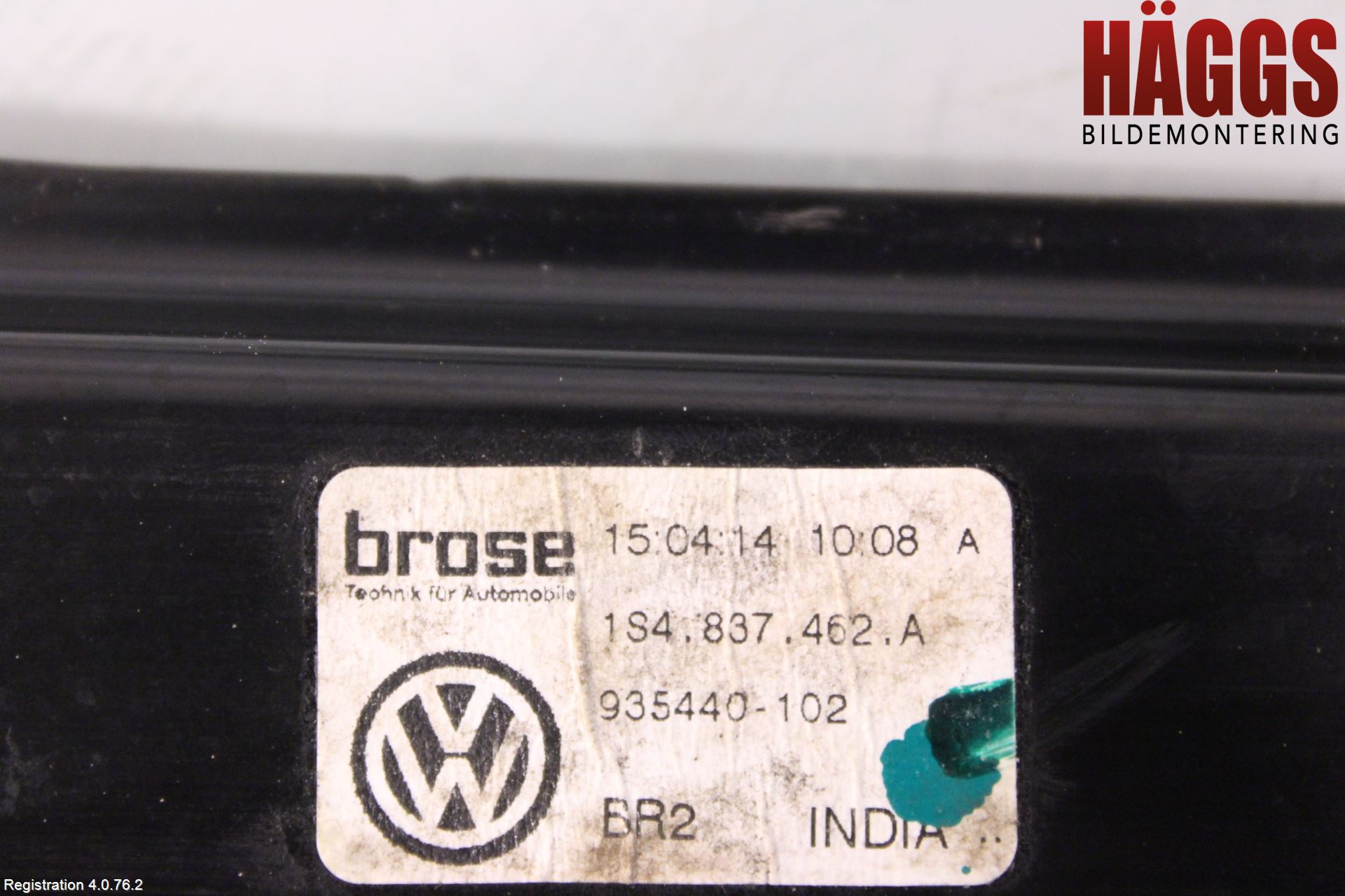 Volkswagen VW UP! / E-UP! Fönsterhissmekanism